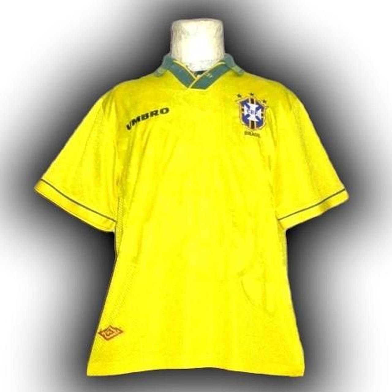 Umbro Fc Brazil 1994 1995 1996 Home Shirt Jersey Size US XL / EU 56 / 4 - 1 Thumbnail