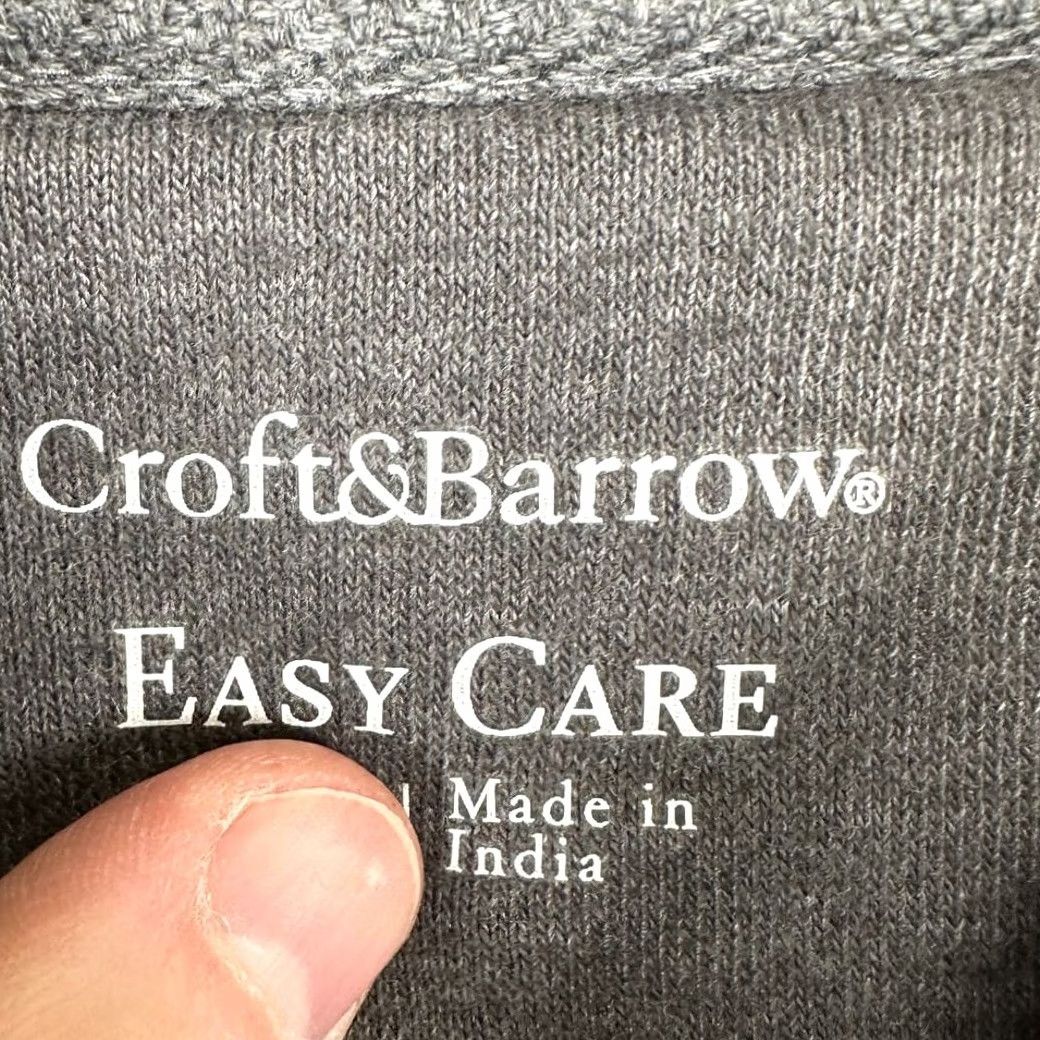 Croft & Barrow Croft & Barrow Pullover Polo Sweatshirt Adult XL Gray Quarter Zip Mens New Size US XL / EU 56 / 4 - 4 Thumbnail