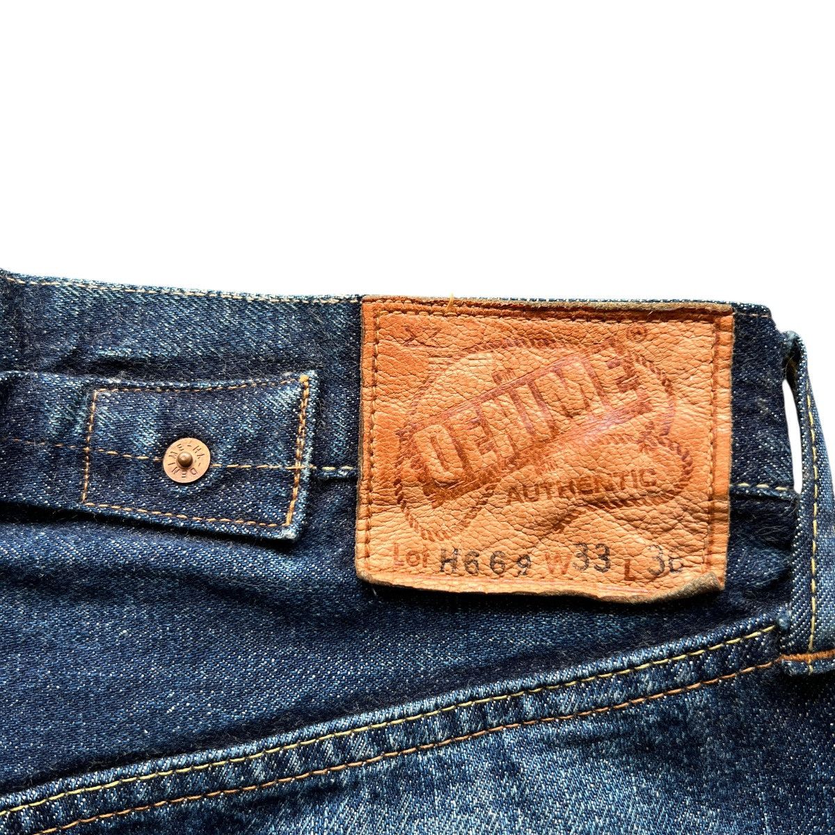 Denime 🔥 Denime Authentic Lot 669 Selvedge Hidden Rivet Denim Jeans Size US 30 / EU 46 - 15 Thumbnail
