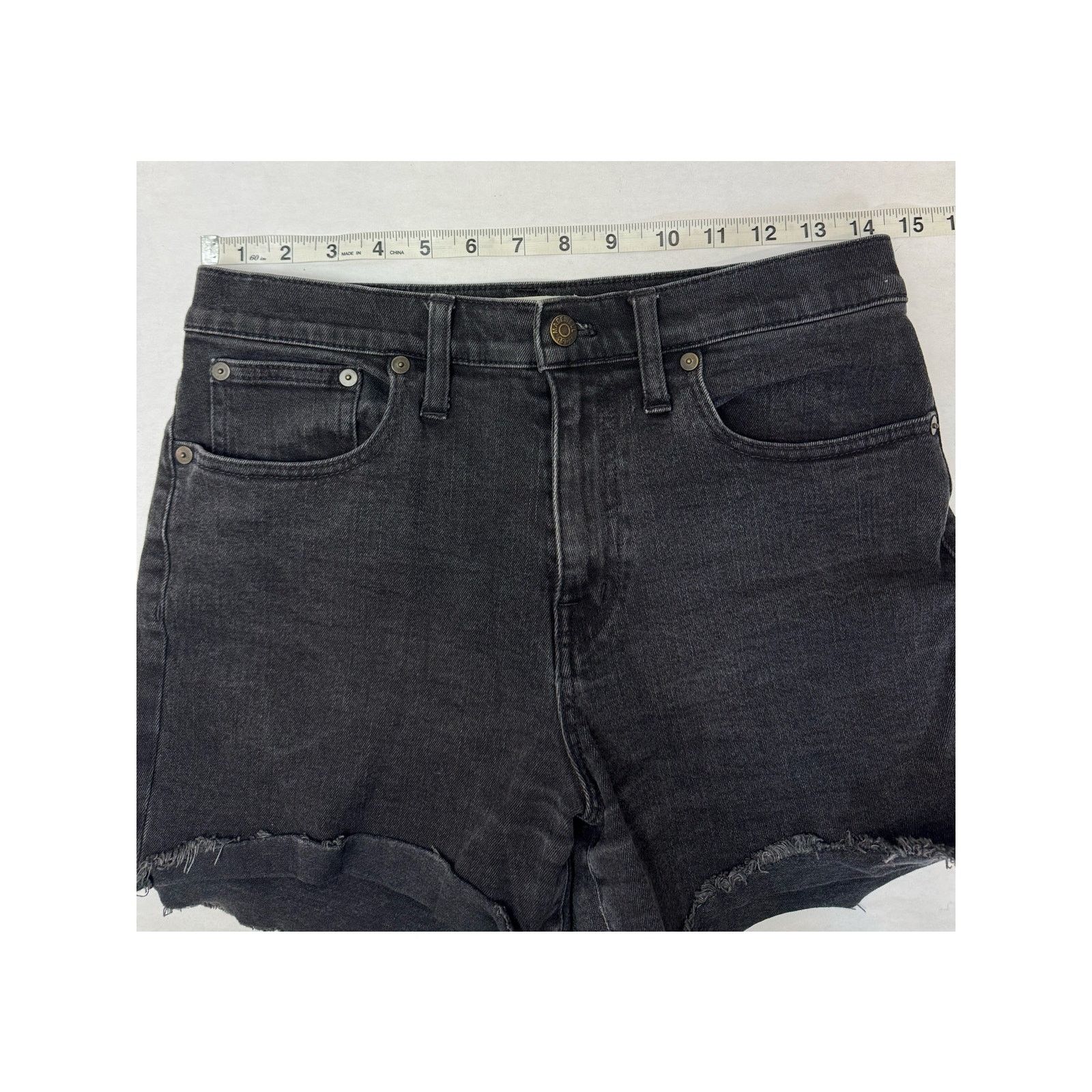 Madewell Madewell High Rise Cutoff Shorts Black - Women's Size 27 Size 27" / US 4 / IT 40 - 3 Thumbnail