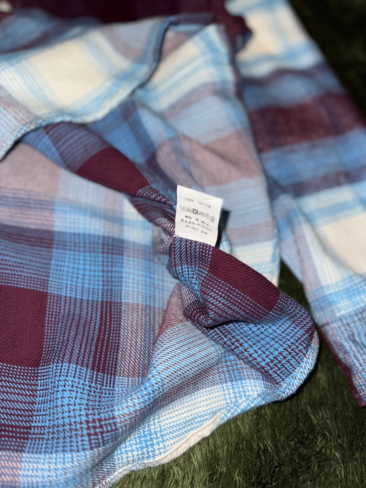 NOMA t.d [3] NOMA t.d. Multi Check Flannel Shirt Size US XL / EU 56 / 4 - 7 Thumbnail