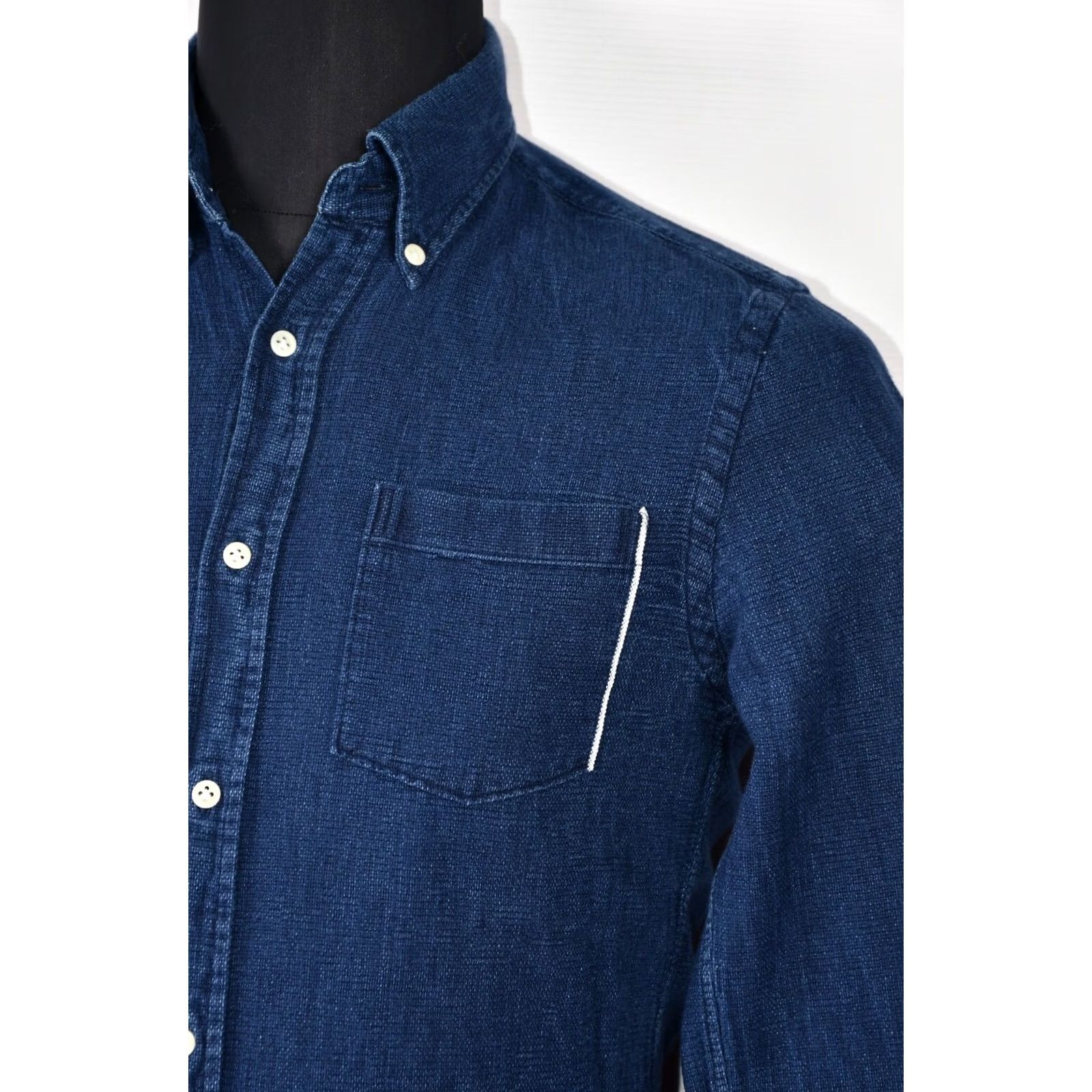 Vintage A.B.C.L JAPAN Cotton Shirt Button-Down Indigo Men’s size S Shirt Size US S / EU 44-46 / 1 - 4 Thumbnail
