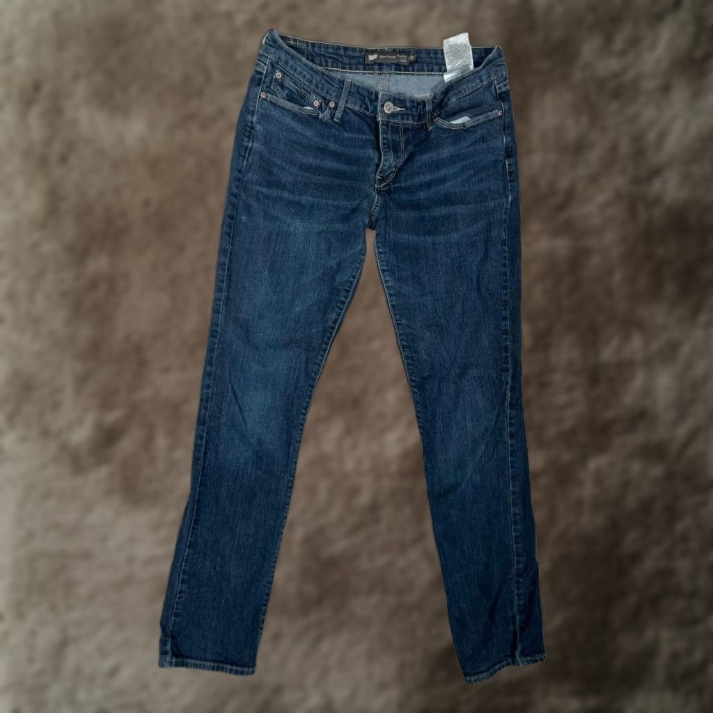 Levi's VINTAGE Levi's Demi Curve Jeans Womens 8 Blue Medium Wash Modern Rise Straight Denim Size 30" / US 8 / IT 44 - 1 Thumbnail