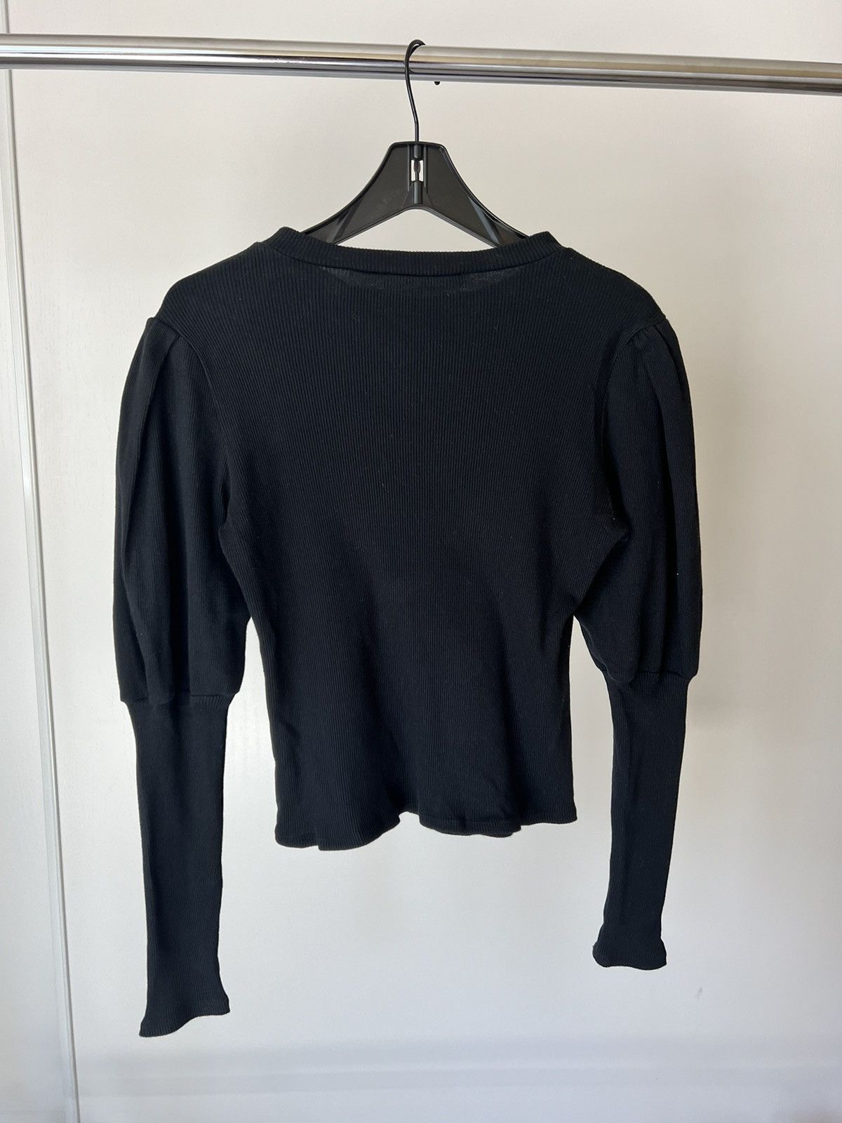Veronica Beard Veronica Beard | Lyon Puff Sleeve Top Black Size S / US 4 / IT 40 - 2 Thumbnail