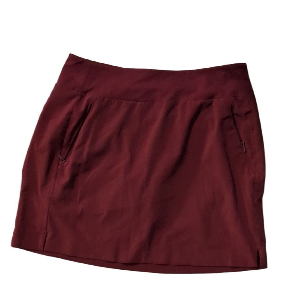 Athleta Athleta Burgundy Skort Size 10 Size 32" / US 10 / IT 46 - 2 Thumbnail