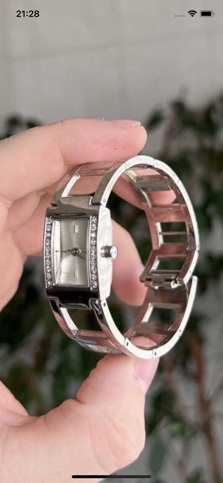 Japanese Brand × Vintage Vintage Japanese style Silver Watch Futuristic Bracelet Size ONE SIZE - 1 Thumbnail