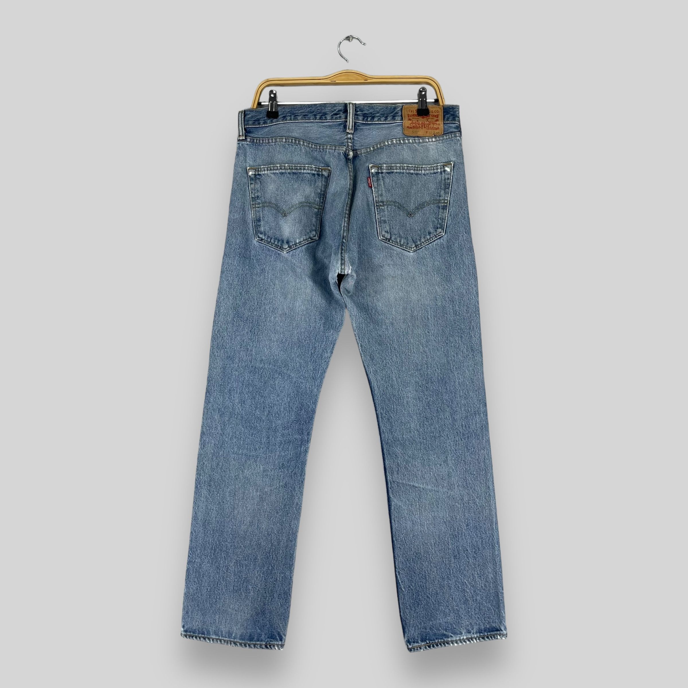 Levi's Vintage Clothing × Vintage W33 L28 Vintage Levis 501 Distressed Reinforced Jeans Size US 33 - 9 Thumbnail