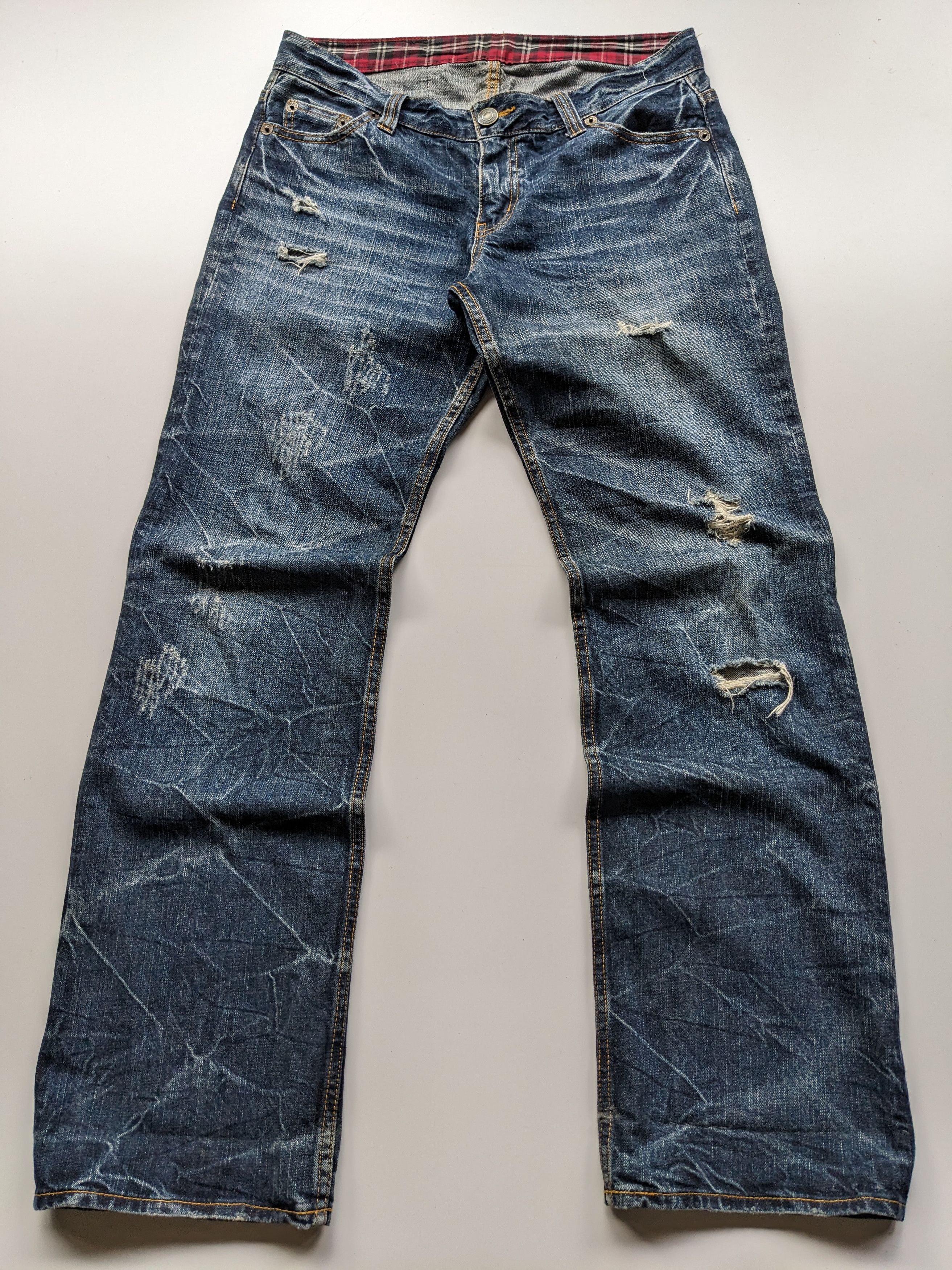 Japanese Brand Theoria Jeans python distressed jeans Size US 32 / EU 48 - 1 Thumbnail