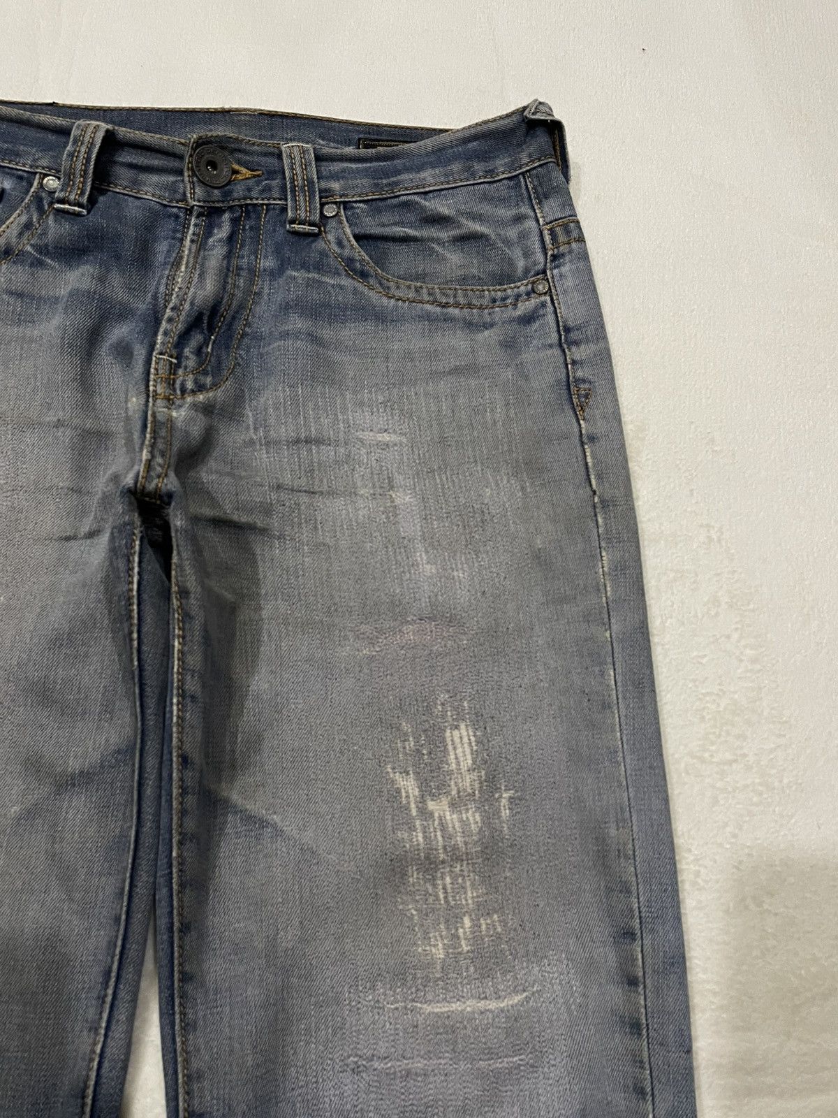 Polo Ralph Lauren Vintage Polo Denim Distress Mudwash Faded Jeans Size US 33 - 4 Thumbnail