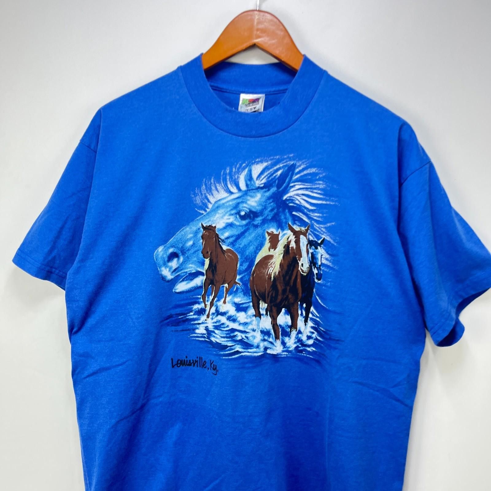 NFL Vintage 90s Horse Art Animal Nature Kentucky T Shirt XL Size US XL / EU 56 / 4 - 2 Thumbnail