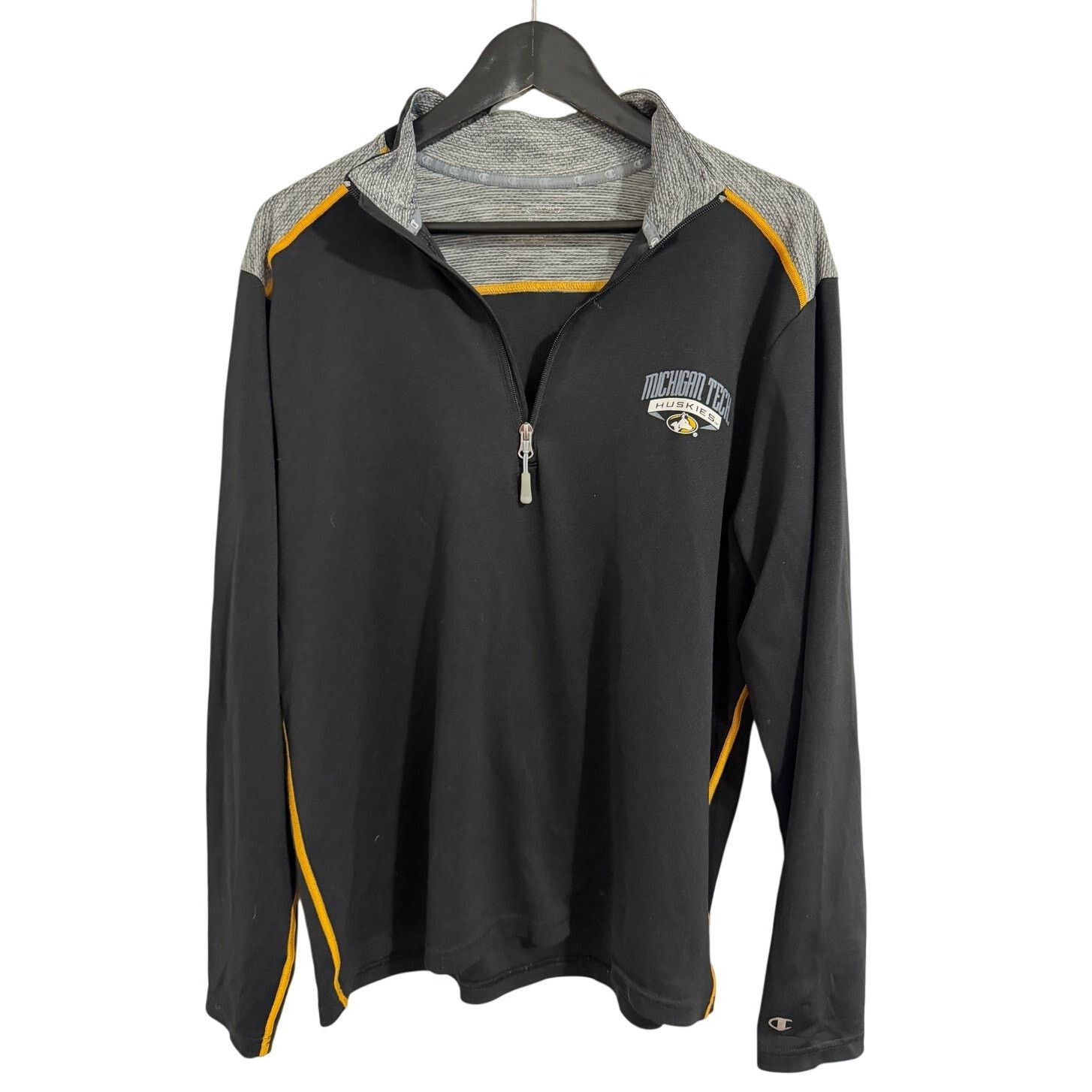 Champion Michigan Tech Huskies 1/4-Zip Pullover Men's Size Large Size US L / EU 52-54 / 3 - 1 Thumbnail