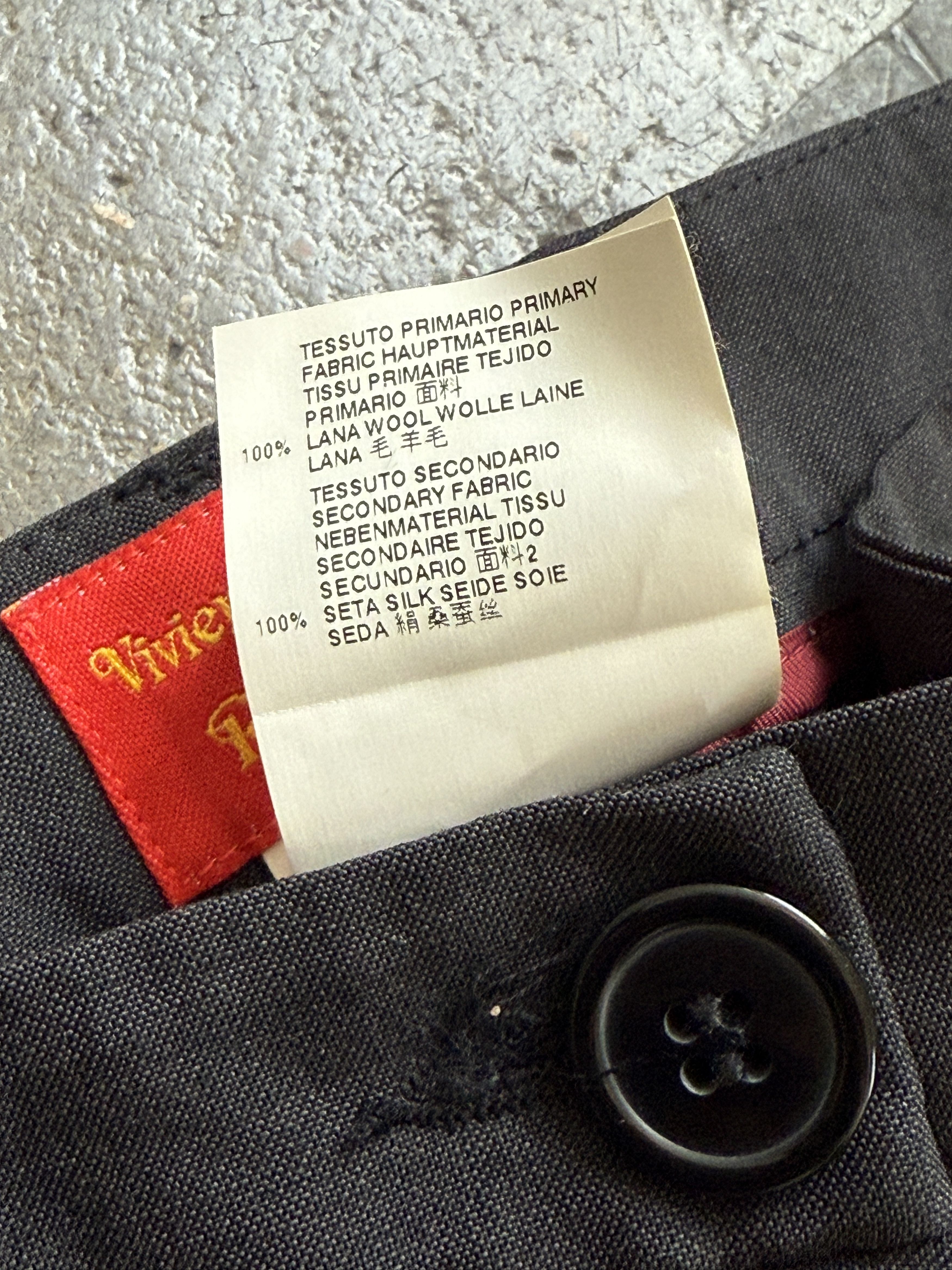 Vivienne Westwood 800$+ New 2015 Red Label Silk / Wool Tuxedo Pants Size 30" / US 8 / IT 44 - 8 Thumbnail