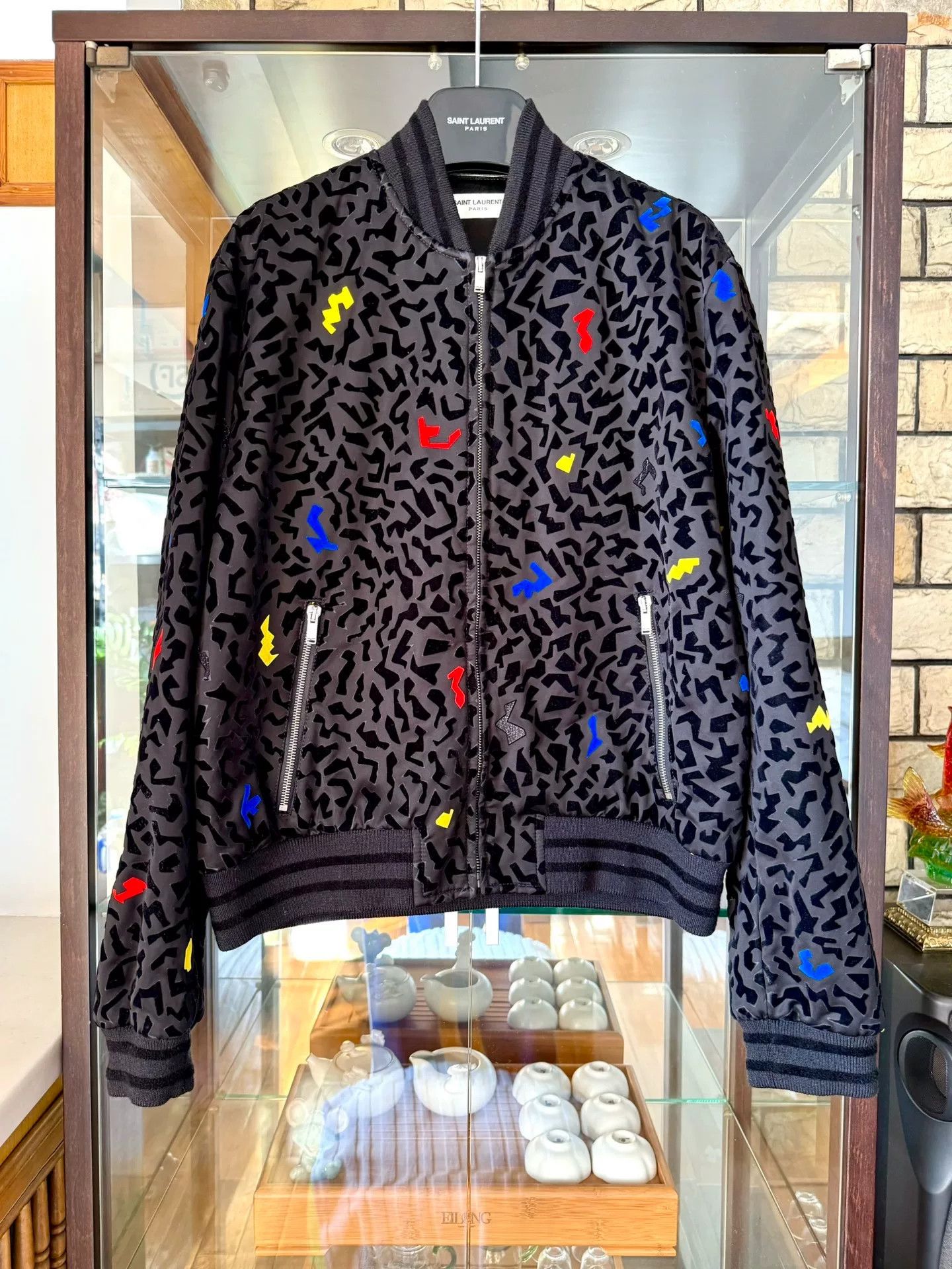 Saint Laurent 21FW Velvet Glitter Jacket