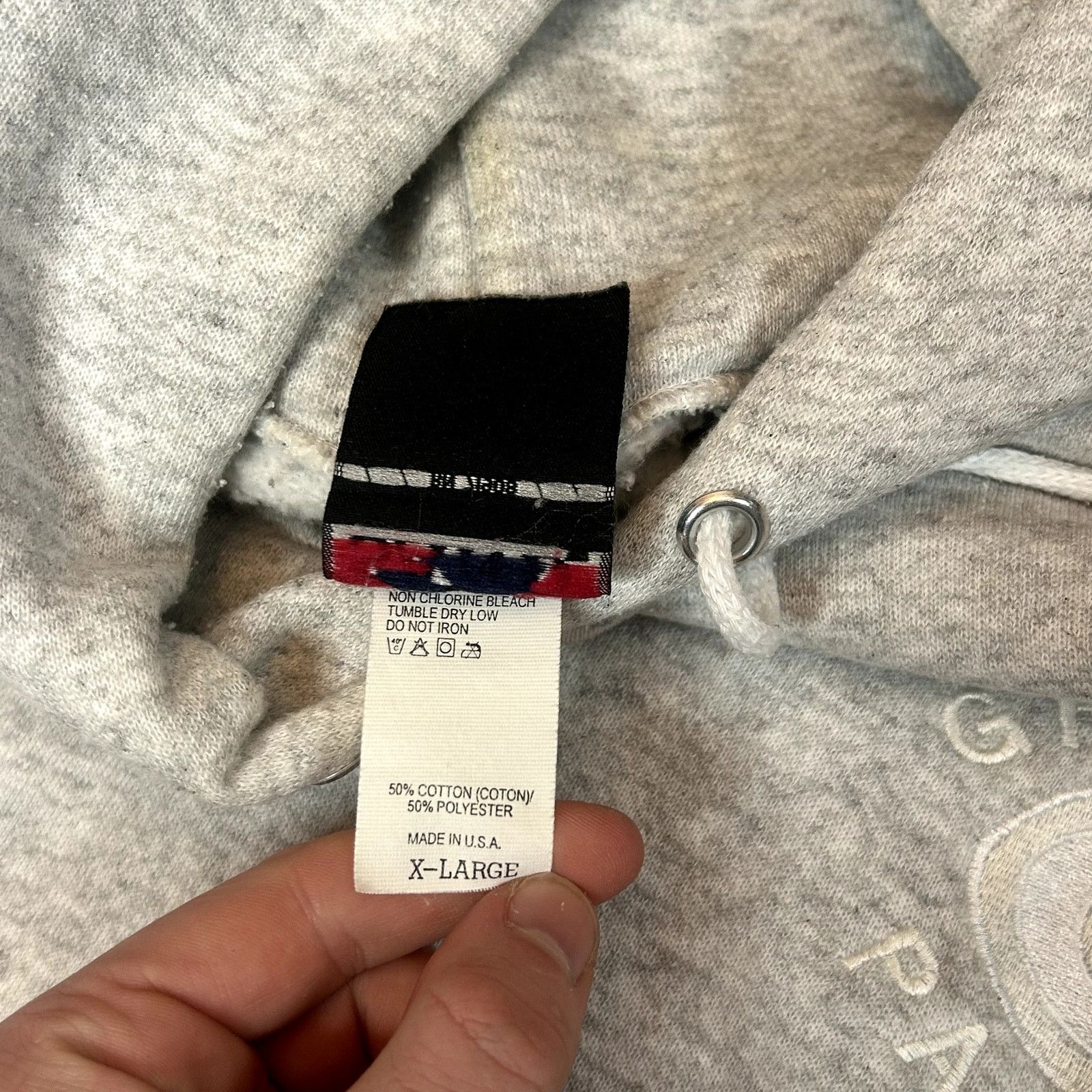 Vintage 90s Vintage gray Packers hoodie XL Size US XL / EU 56 / 4 - 7 Thumbnail