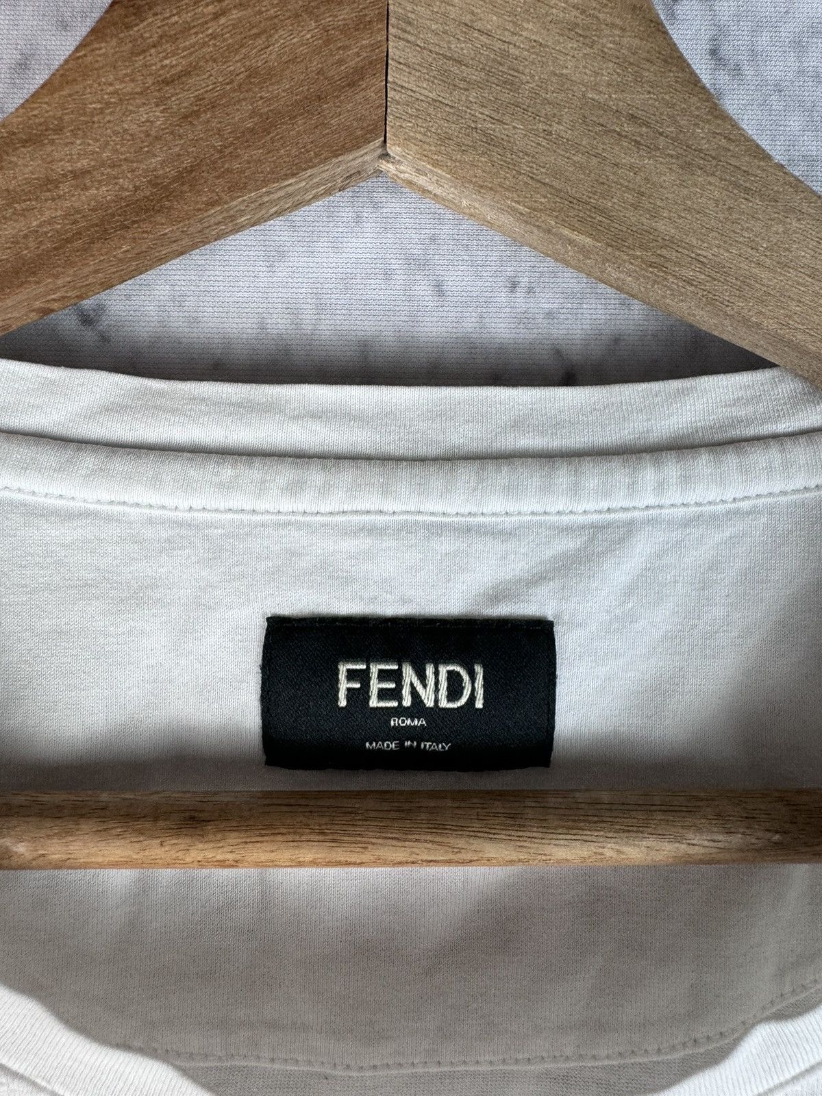 Fendi Vintage Fendi Monogram Tshirt Size XL / US 12-14 / IT 48-50 - 3 Thumbnail