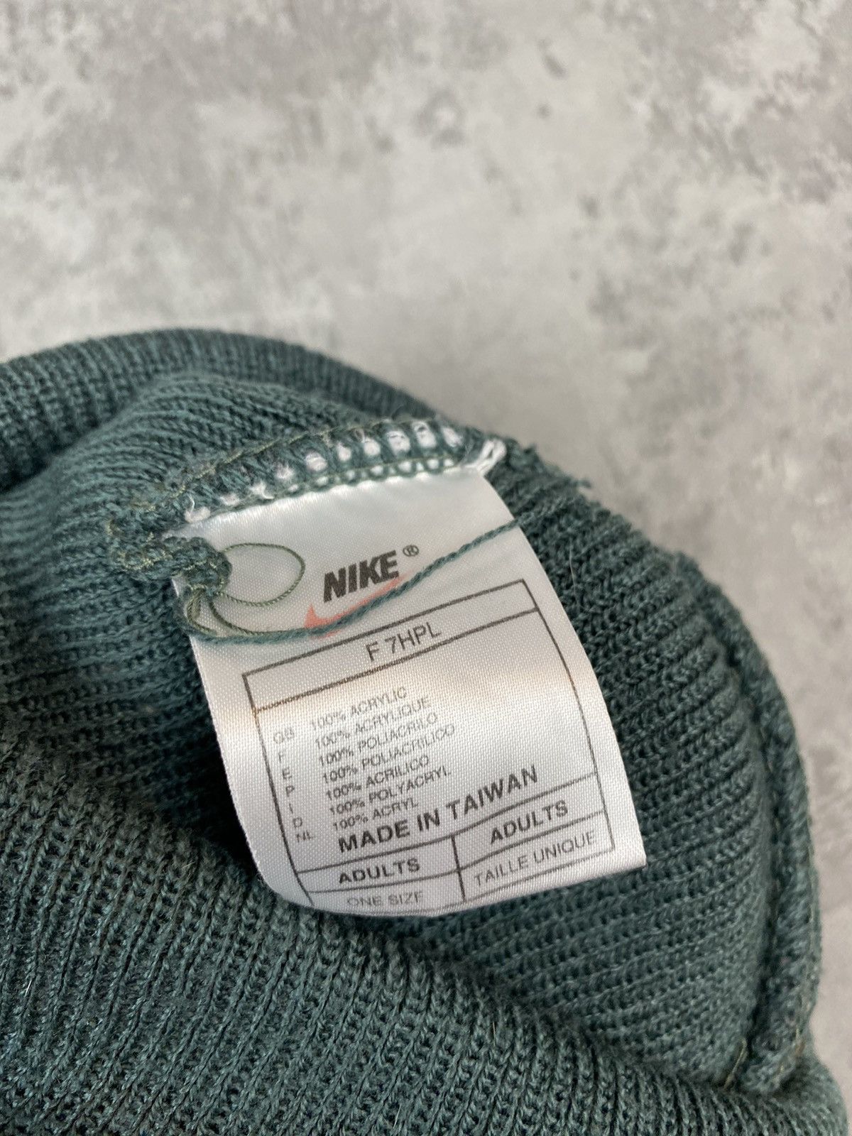 Nike × Vintage Vintage 90’s Nike Center Swoosh Beanie Size ONE SIZE - 3 Thumbnail