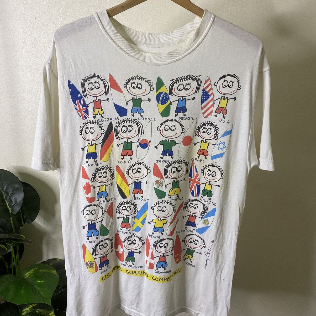 Other Vintage 2000s US Open Surfing Competition x Danny First Tee Size US M / EU 48-50 / 2 - 2 Thumbnail