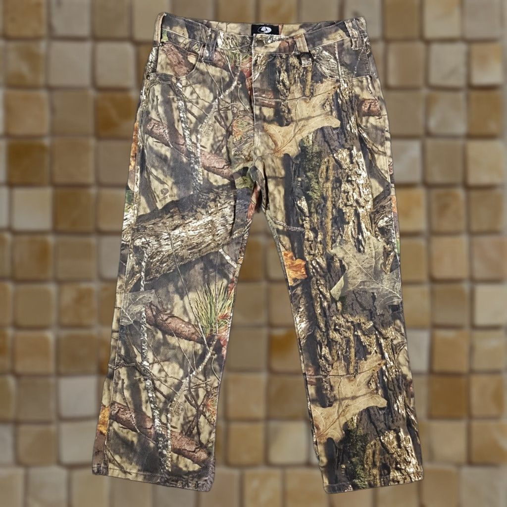 Vintage Mossy Oak Camo Outdoor Hunting Men's Size 38x30 Straight Leg Camouflage Pants Size US 38 / EU 54 - 1 Thumbnail