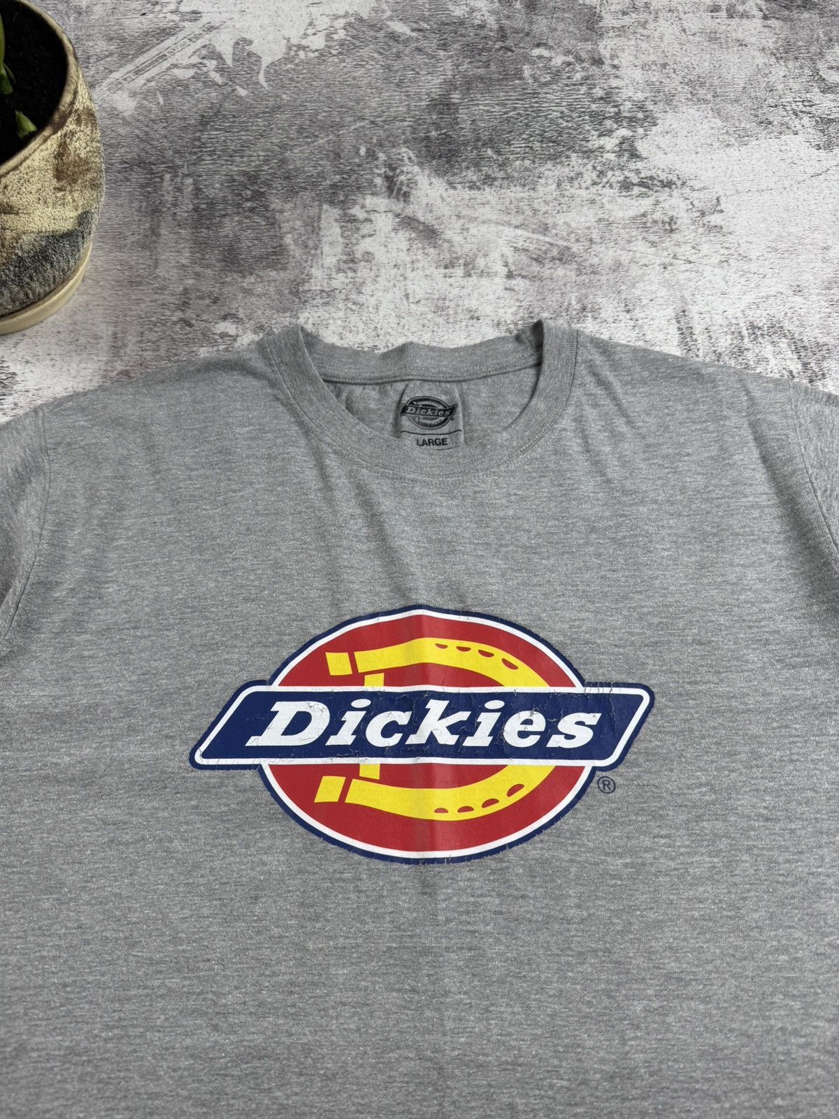 Dickies Vintage 90S Dickies Large Skate Rap Gray Merch Jersey Hip Hop USA Tee T Shirt Size US L / EU 52-54 / 3 - 7 Thumbnail