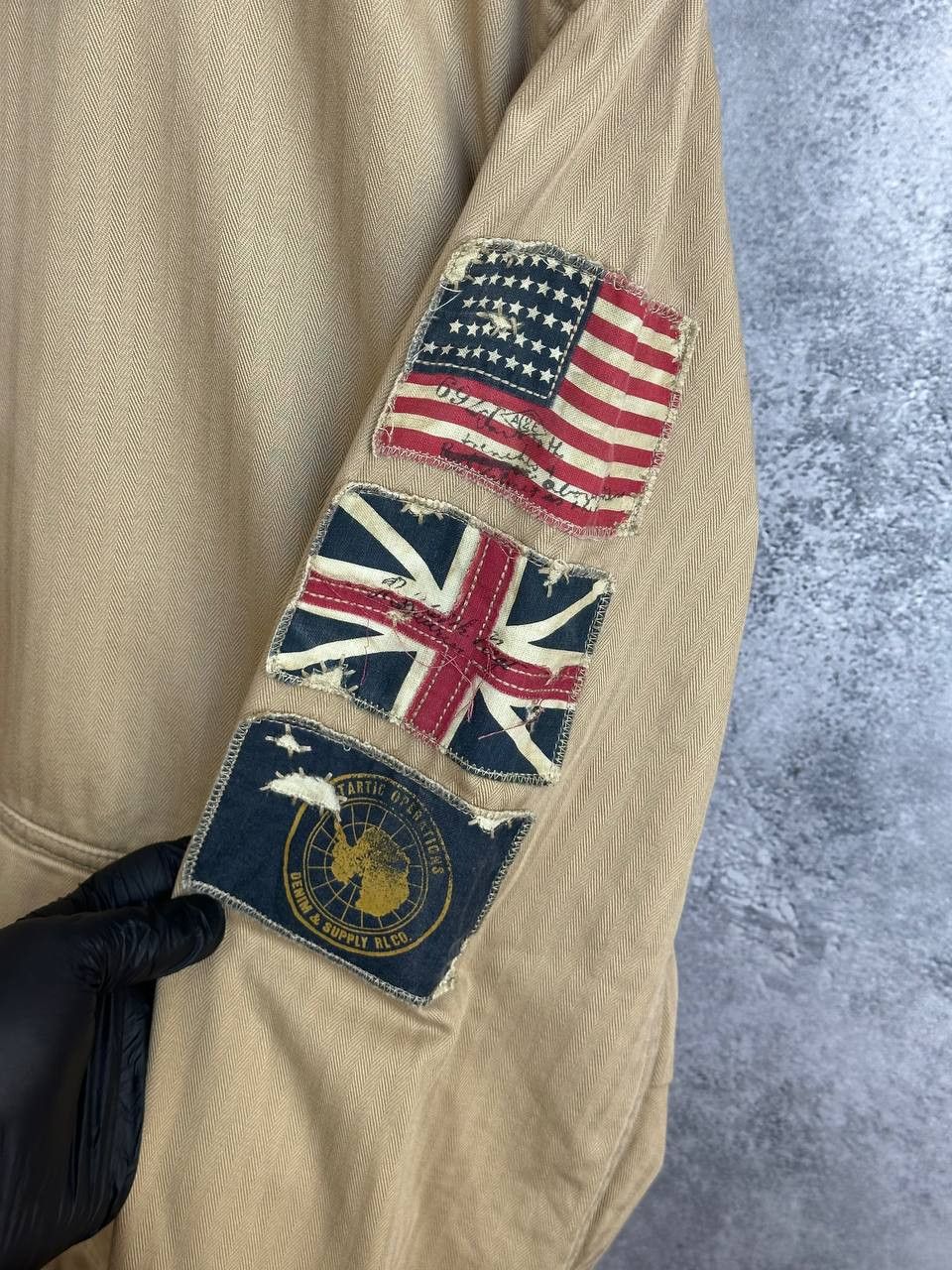 Denim & Supply Ralph Lauren Denim & Supply Ralph Lauren Bomber Jacket Herringbone Flags Size US M / EU 48-50 / 2 - 12 Thumbnail