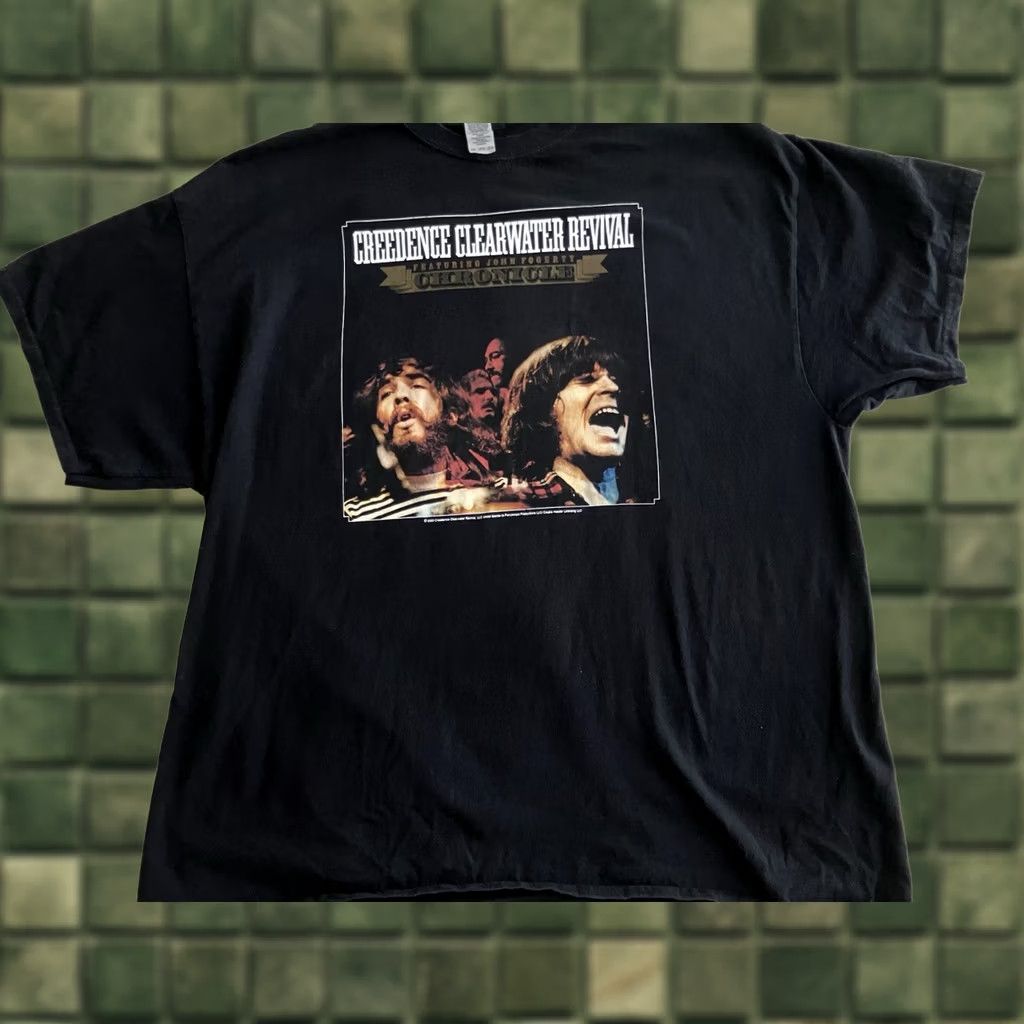 Gildan Creedence Clearwater Revival Chronicles T Shirt Greates Hits John Fogerty 2XL Black Gildan Mens Size US XXL / EU 58 / 5 - 1 Thumbnail