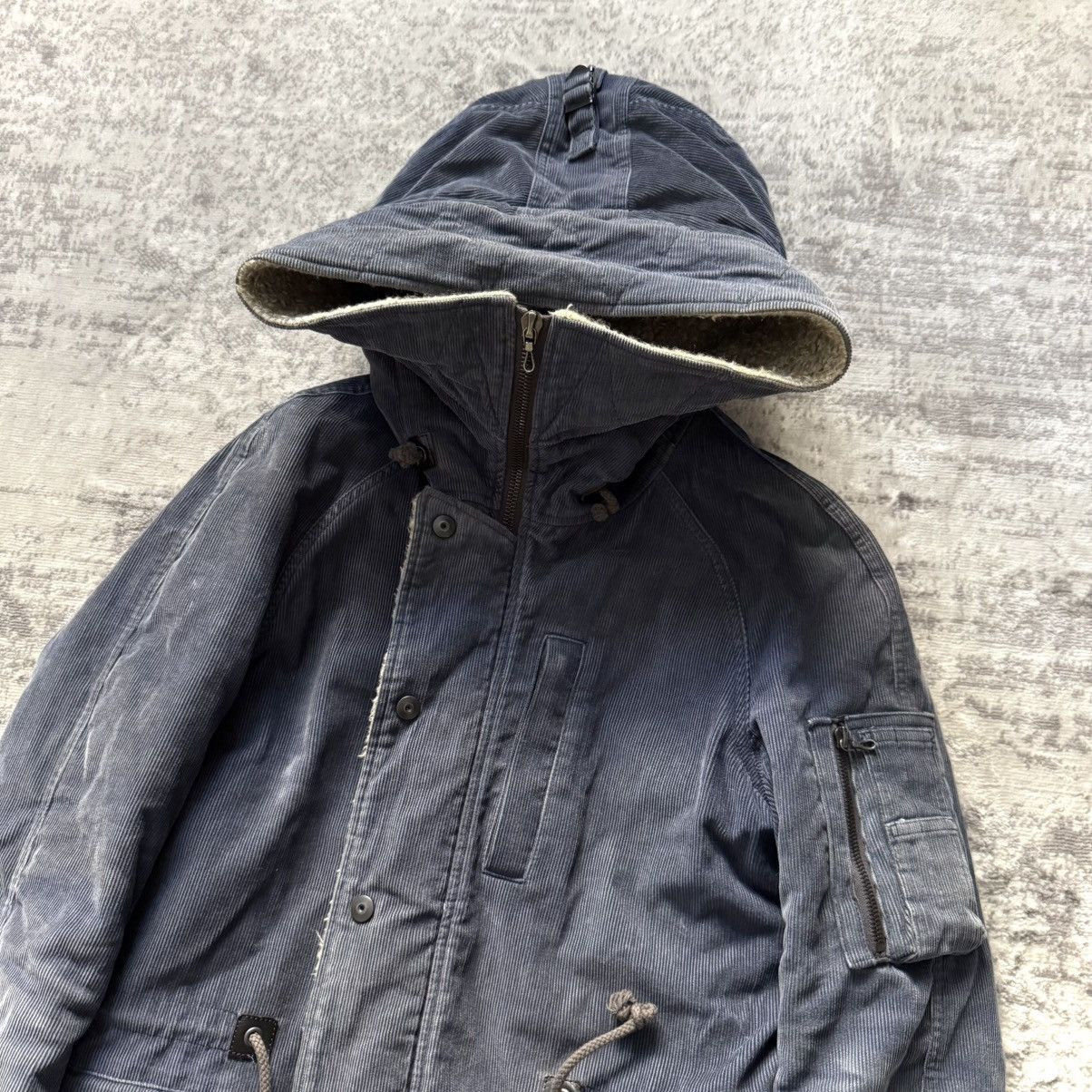 Kazuyuki Kumagai Attachment Kazuyuki Kumagai Attachment Sunfaded Corduroy Military Parka Size US M / EU 48-50 / 2 - 6 Thumbnail