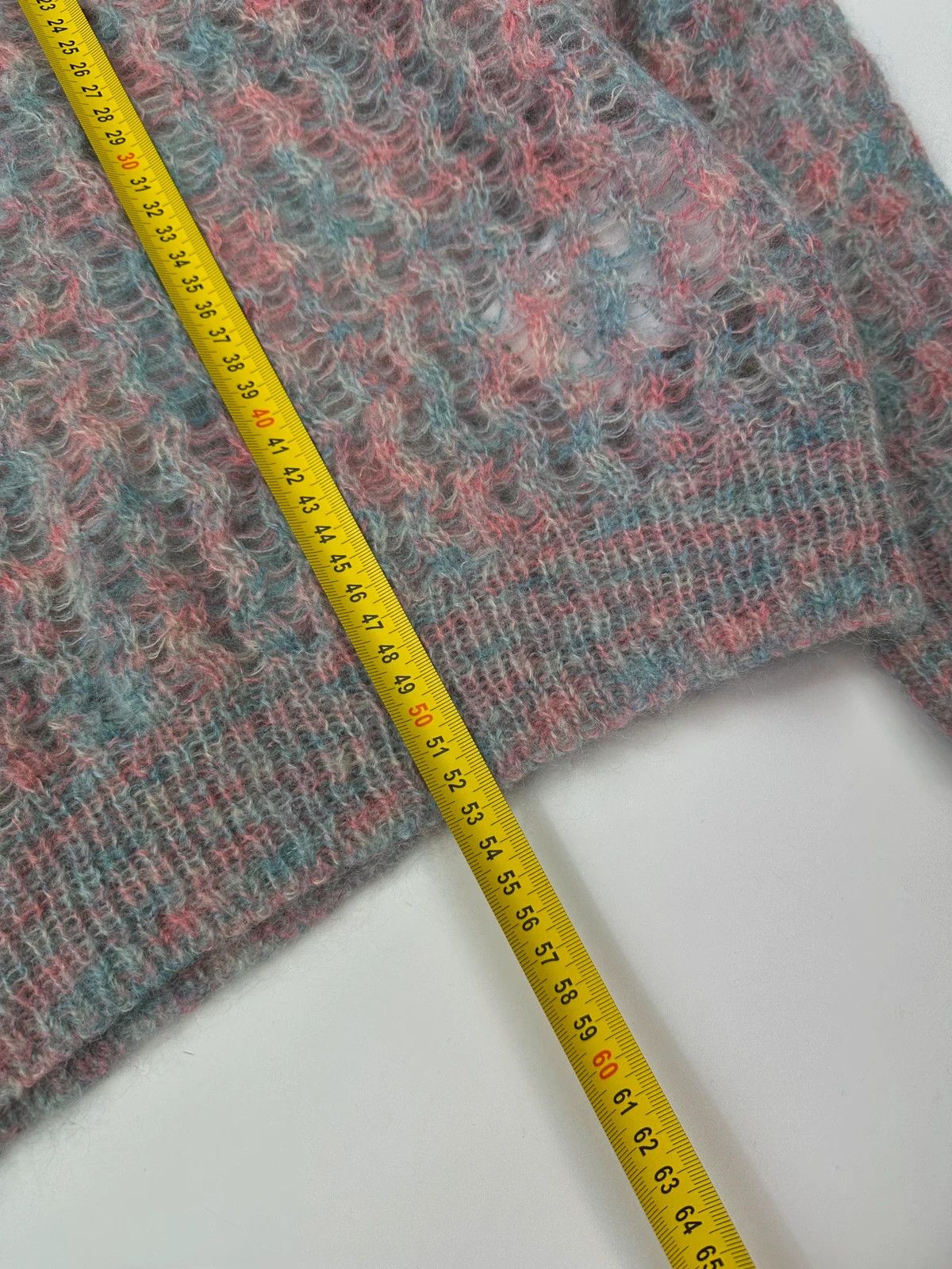 Acne Studios Acne Studio 00’s Blue & Pink Knitted Mohair Sweater Size M / US 6-8 / IT 42-44 - 8 Thumbnail