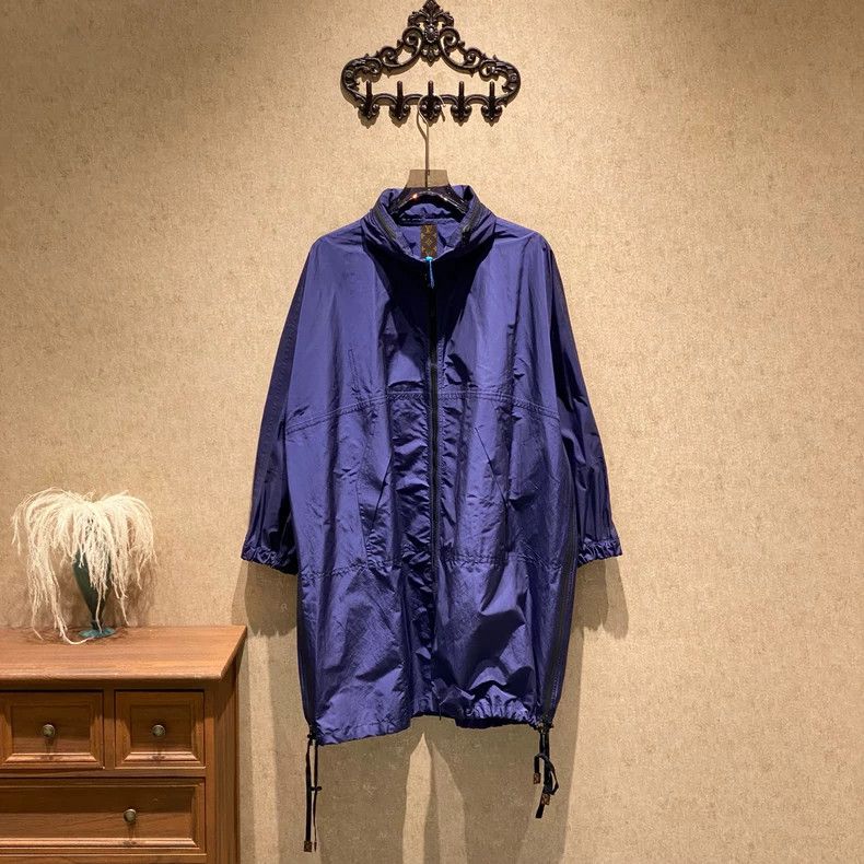 Louis Vuitton Louis Vuitton Blue Hat Lined with Old Flower Long Windbrea Size XS / US 0-2 / IT 36-38 - 1 Thumbnail