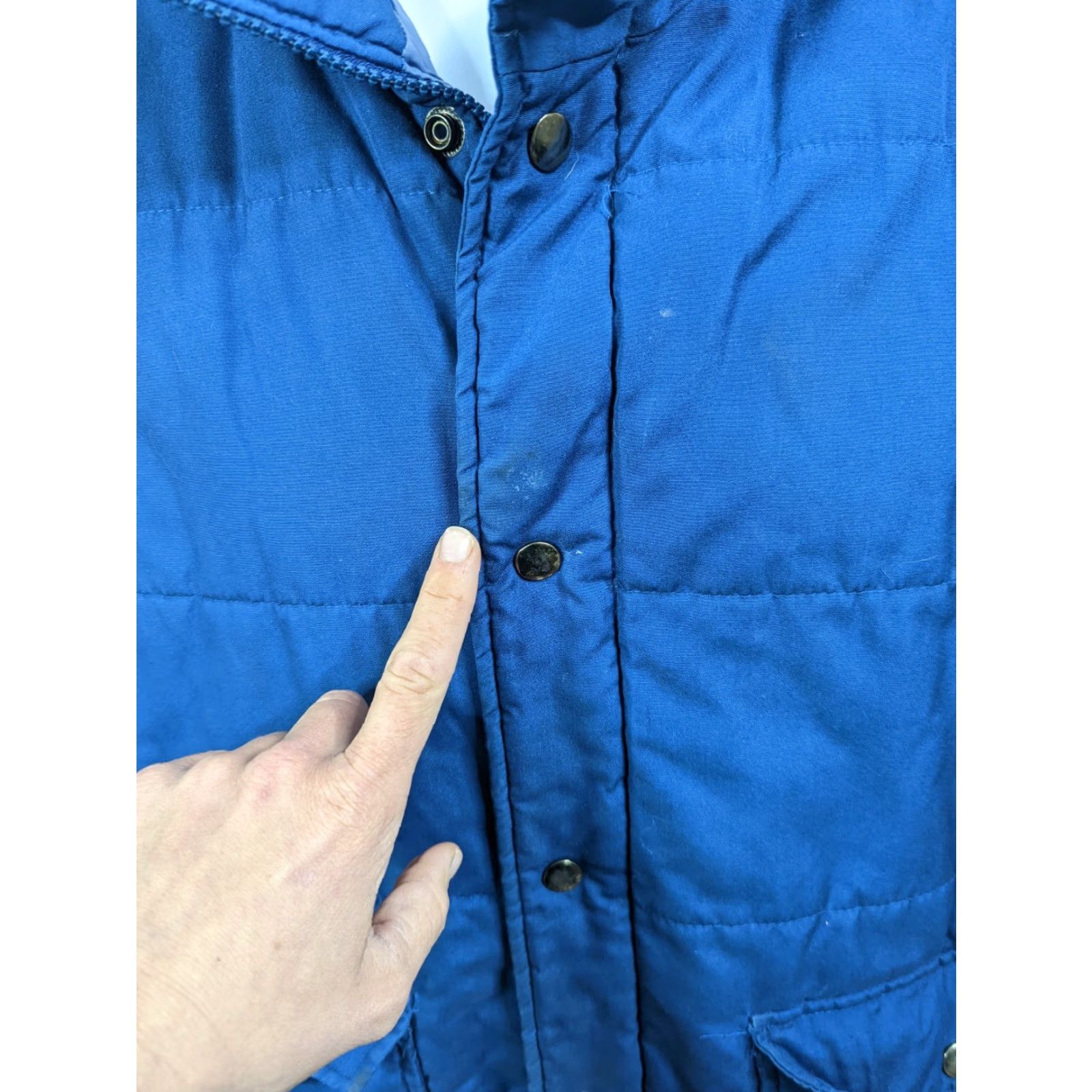 Sears VINTAGE Sears Work Leisure Sleeveless Puffer Vest Mens Large Blue 80s 44/XL Men Size US XL / EU 56 / 4 - 2 Thumbnail