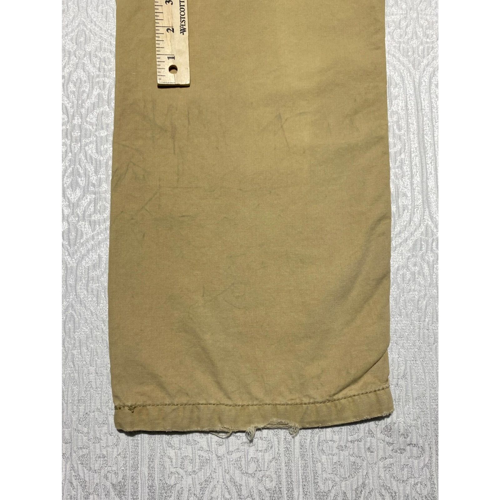 Vintage Bumerang Cargo Pants Mens 36 Khaki Beige Cargo Pocket Casual Outdoor Workwear Relaxed Straight Pant Mens Size US 36 / EU 52 - 5 Thumbnail