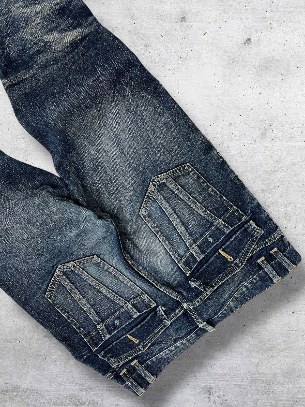 Michel Klein VINTAGE MICHEL KLEIN 90S JAPAN DESIGNER RUGGED RIPPED DENIM Size US 32 / EU 48 - 15 Thumbnail