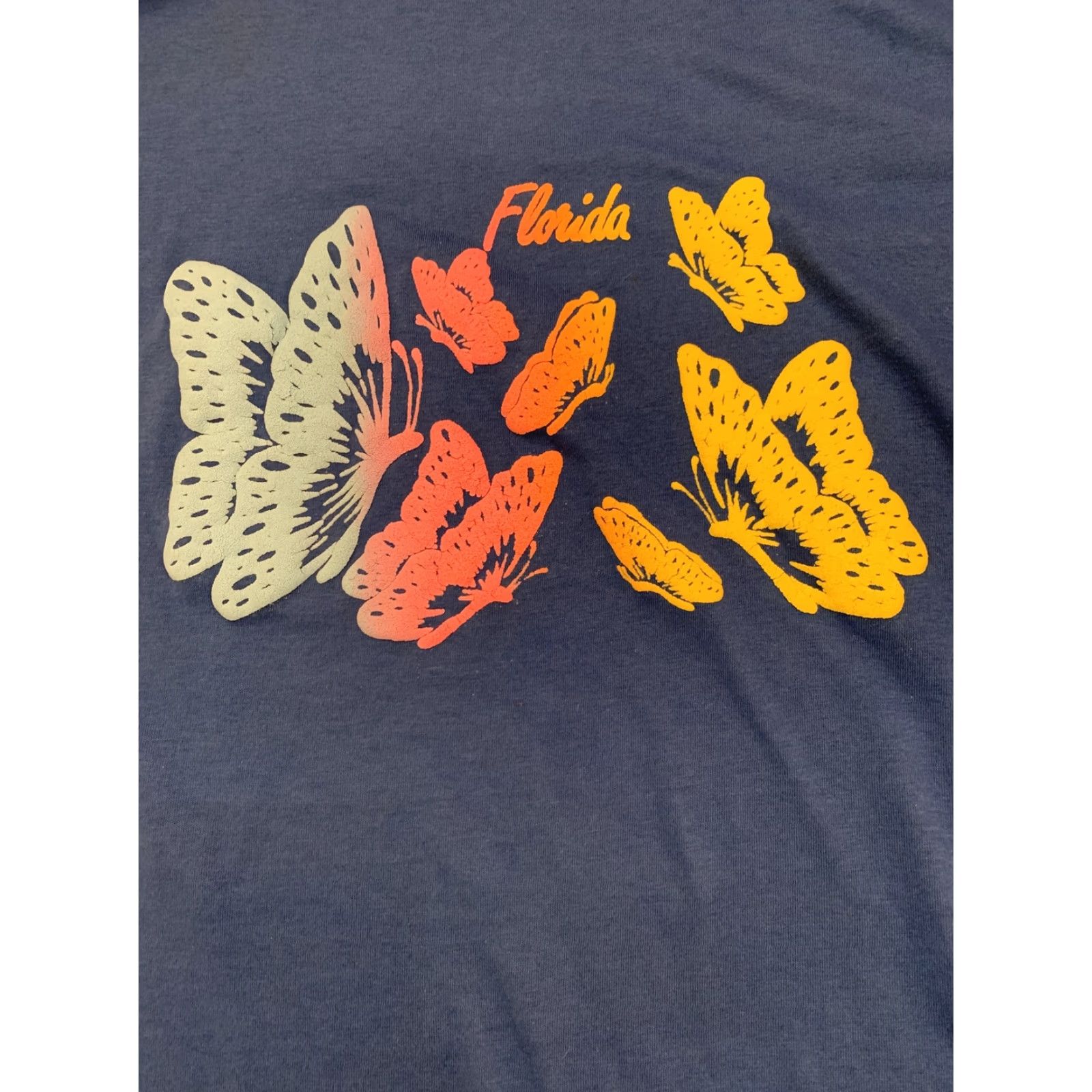 Vintage VINTAGE Florida T Shirt Single Stitch XL Men Blue 90s Concert Florida Theme Mens Shirt XL Size US XL / EU 56 / 4 - 2 Thumbnail