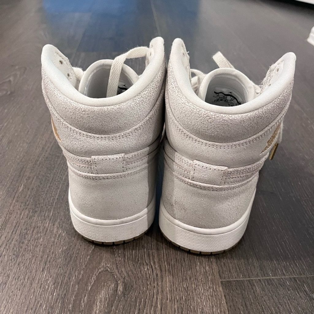 Jordan Brand Nike Retro High-Top Air Jordan 1 Dipped Toe Sneakers - gray Size US 10 / IT 40 - 4 Thumbnail
