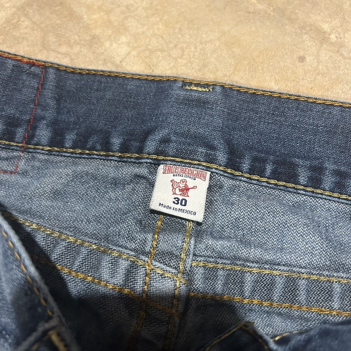 Japanese Brand × True Religion × Vintage Vintage Y2K True Religion Distressed Baggy Jeans Cyber Rare Size US 32 / EU 48 - 9 Thumbnail