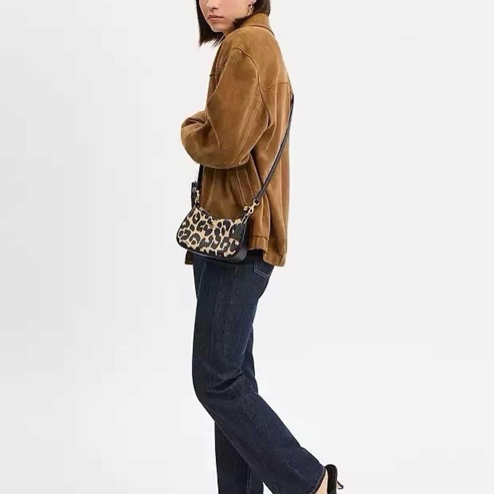 Coach NWT COACH Teri Shoulder Bag Leopard CBH61 Leopard Crossbody Size ONE SIZE - 6 Thumbnail