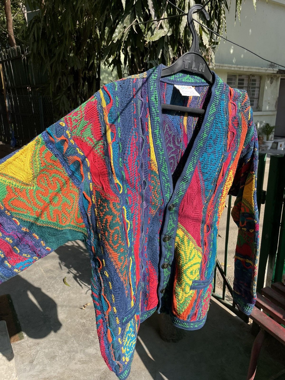 Coogi RARE Vintage 90s Coogi spongebob Multicolour cardigan Size US M / EU 48-50 / 2 - 3 Thumbnail