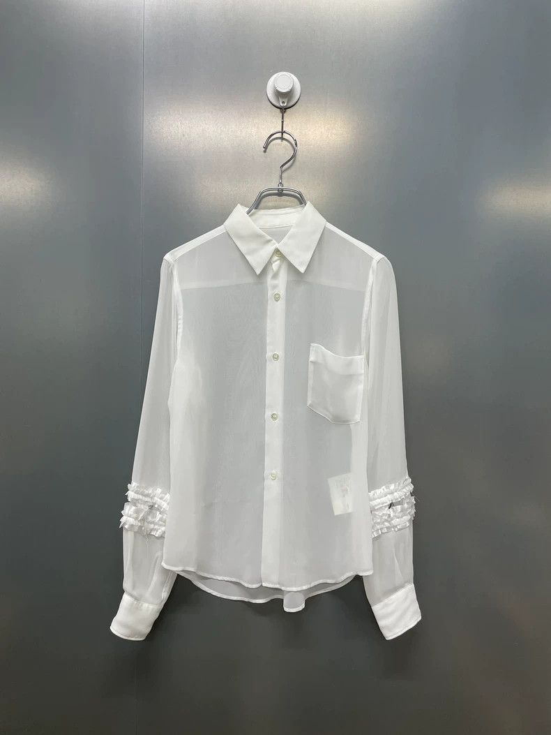 Comme des Garcons Comme Des Garcons Long Sleeve Shirt with Transparent Point Size XS / US 0-2 / IT 36-38 - 3 Thumbnail