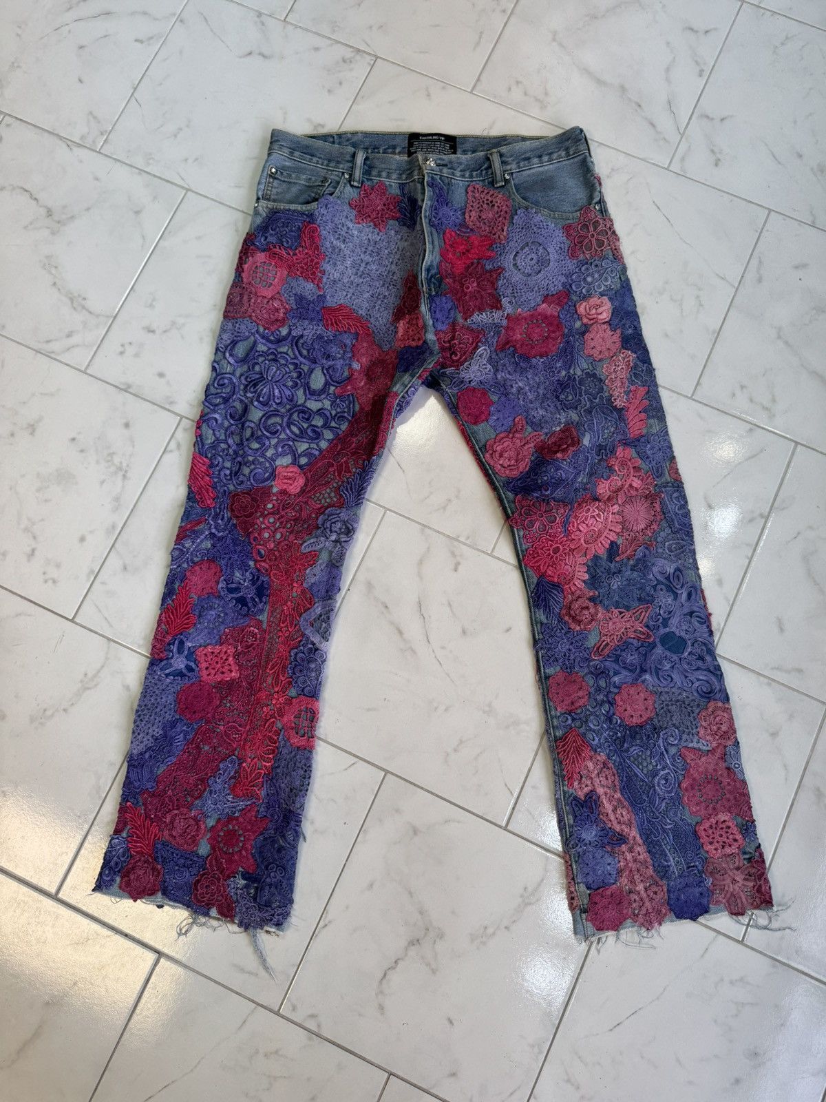 Earthling 1/1 Earthling VIP Patch Thread Denim Jeans Size US 35 - 1 Thumbnail