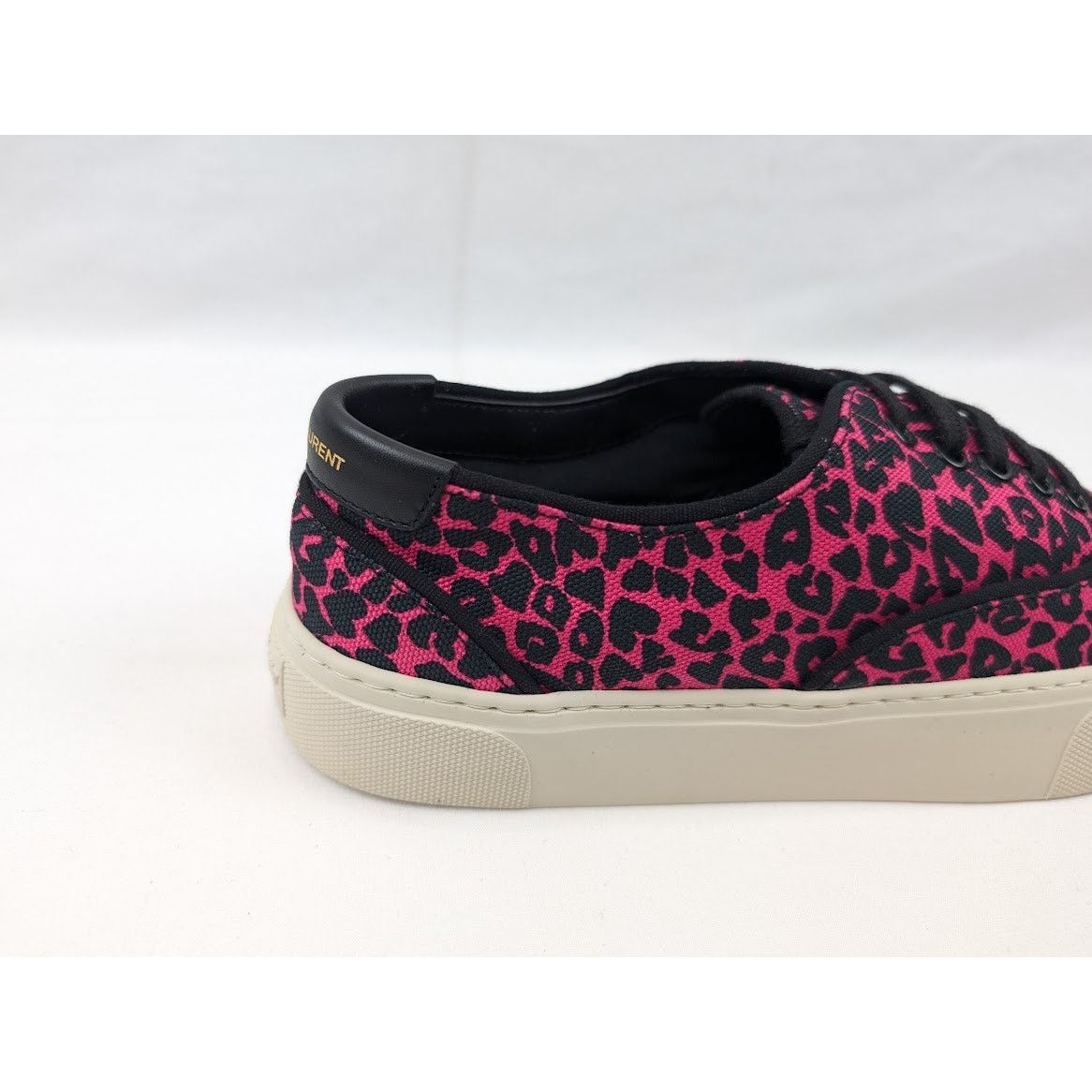 Saint Laurent Paris o1rshd1 Women's Venice Low Top SL Sneakers in Fuxia Nero Size US 10 / IT 40 - 4 Thumbnail