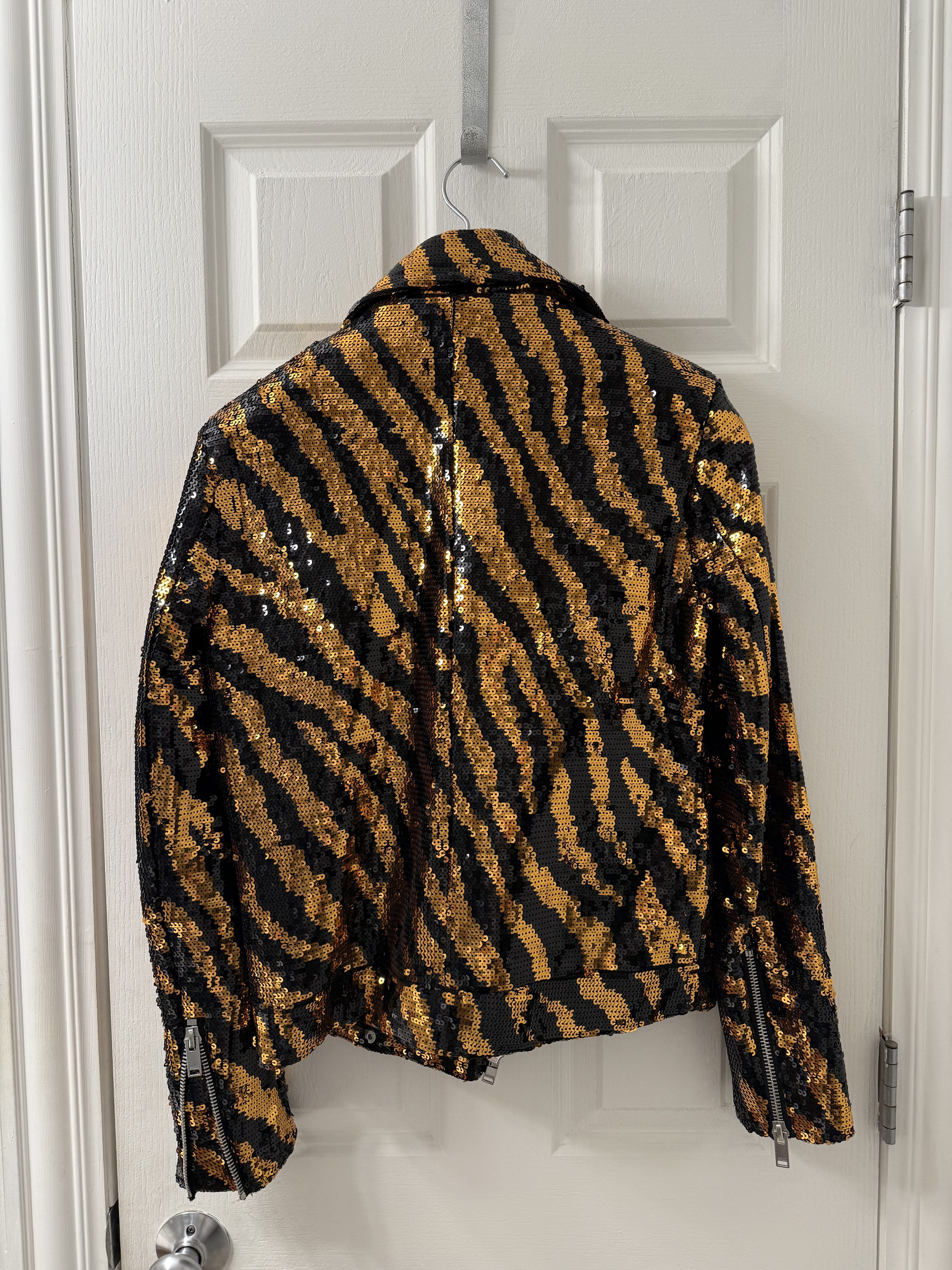 Phix Clothing Phix Lorenzo Sequin Biker Jacket – Tiger Print Size US XS / EU 42 / 0 - 3 Thumbnail