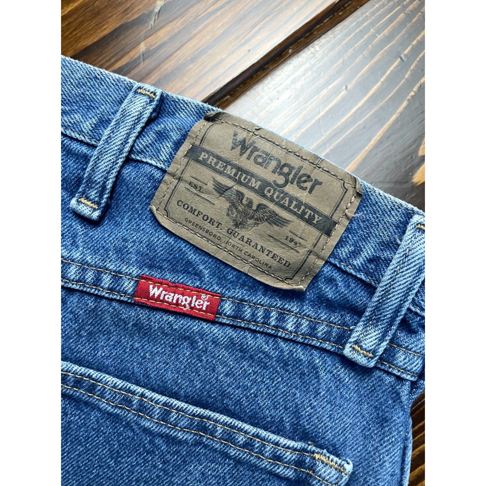 Wrangler Wrangler Jeans Men's 38x30 Blue Denim Straight Regular Pockets Size US 38 / EU 54 - 3 Thumbnail