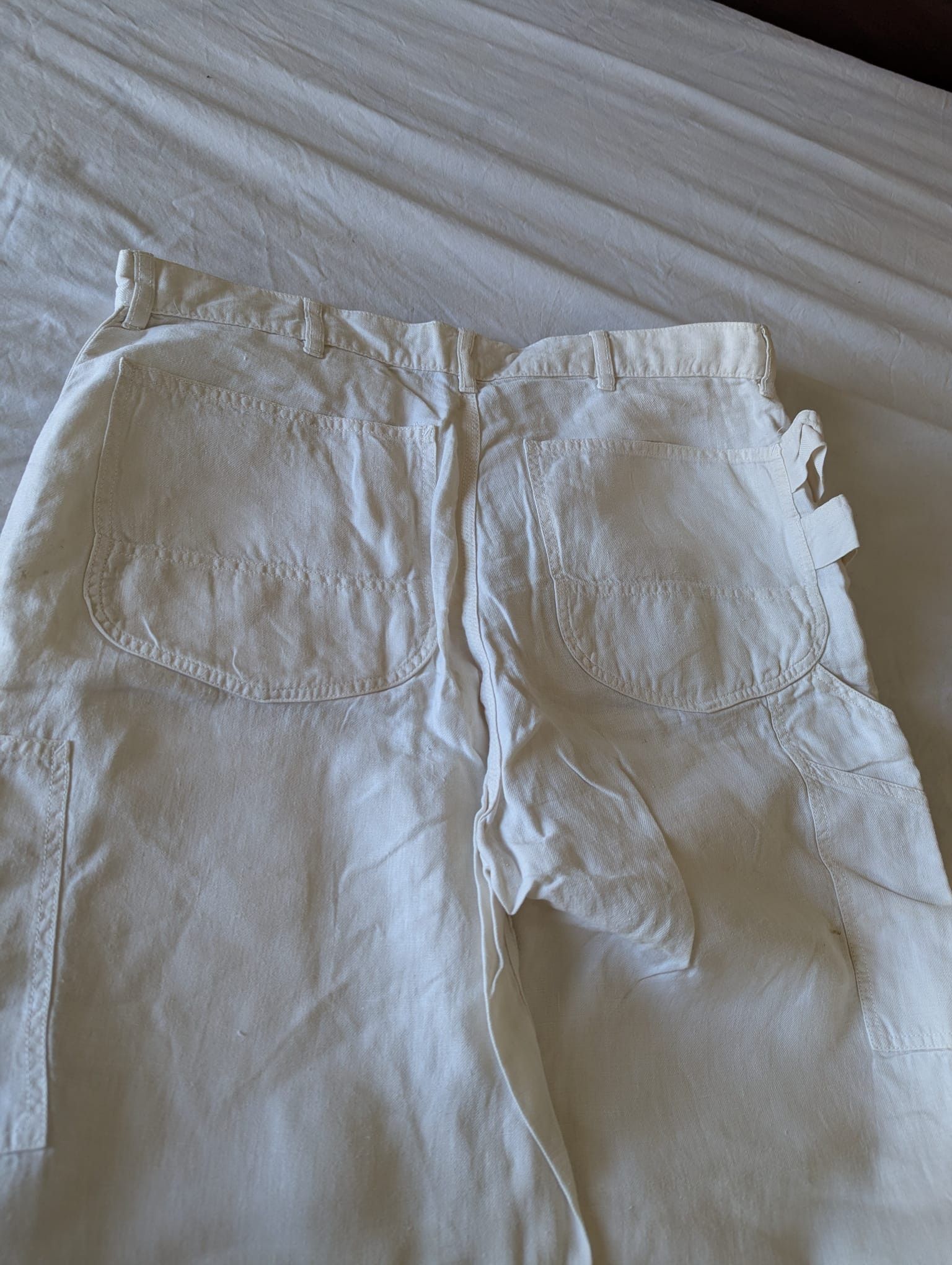 Other Vintage Linen Pants (Denim Style) Size US 34 / EU 50 - 3 Thumbnail