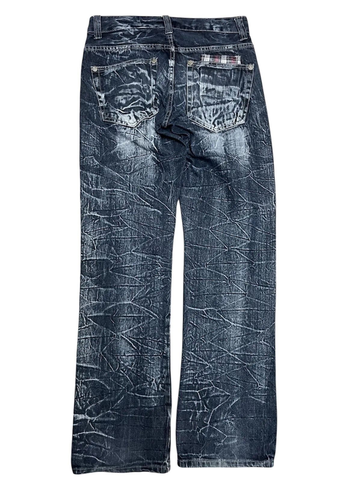 Japanese Brand Skullbones Japanese Brand Crazy Faded Jeans Size US 31 - 2 Thumbnail