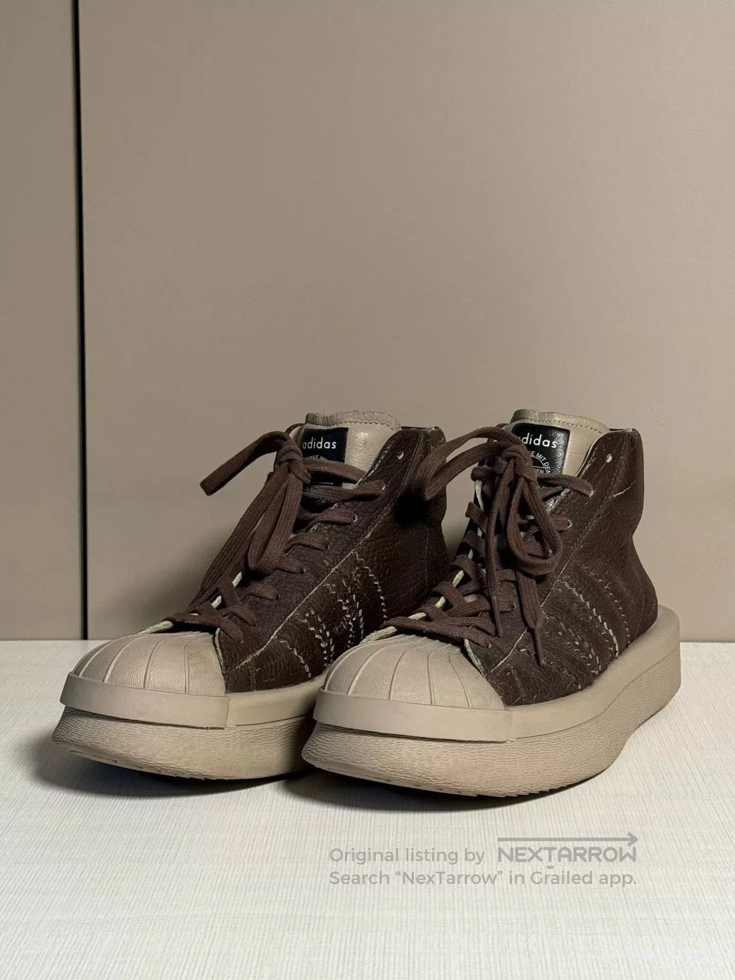Rick Owens rick owens adidas shell toe platform sneakers. Size US 8.5 / EU 41-42 - 1 Thumbnail