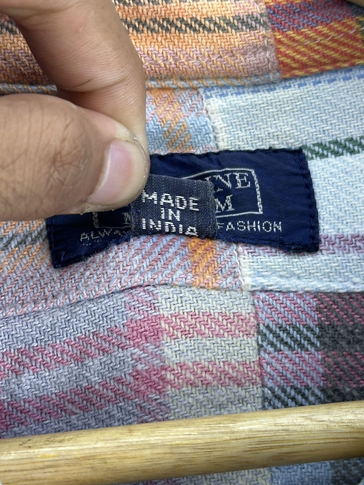 Japanese Brand Patchwork Flannel Shirt Button Up by Catherine Museum Size US L / EU 52-54 / 3 - 14 Thumbnail