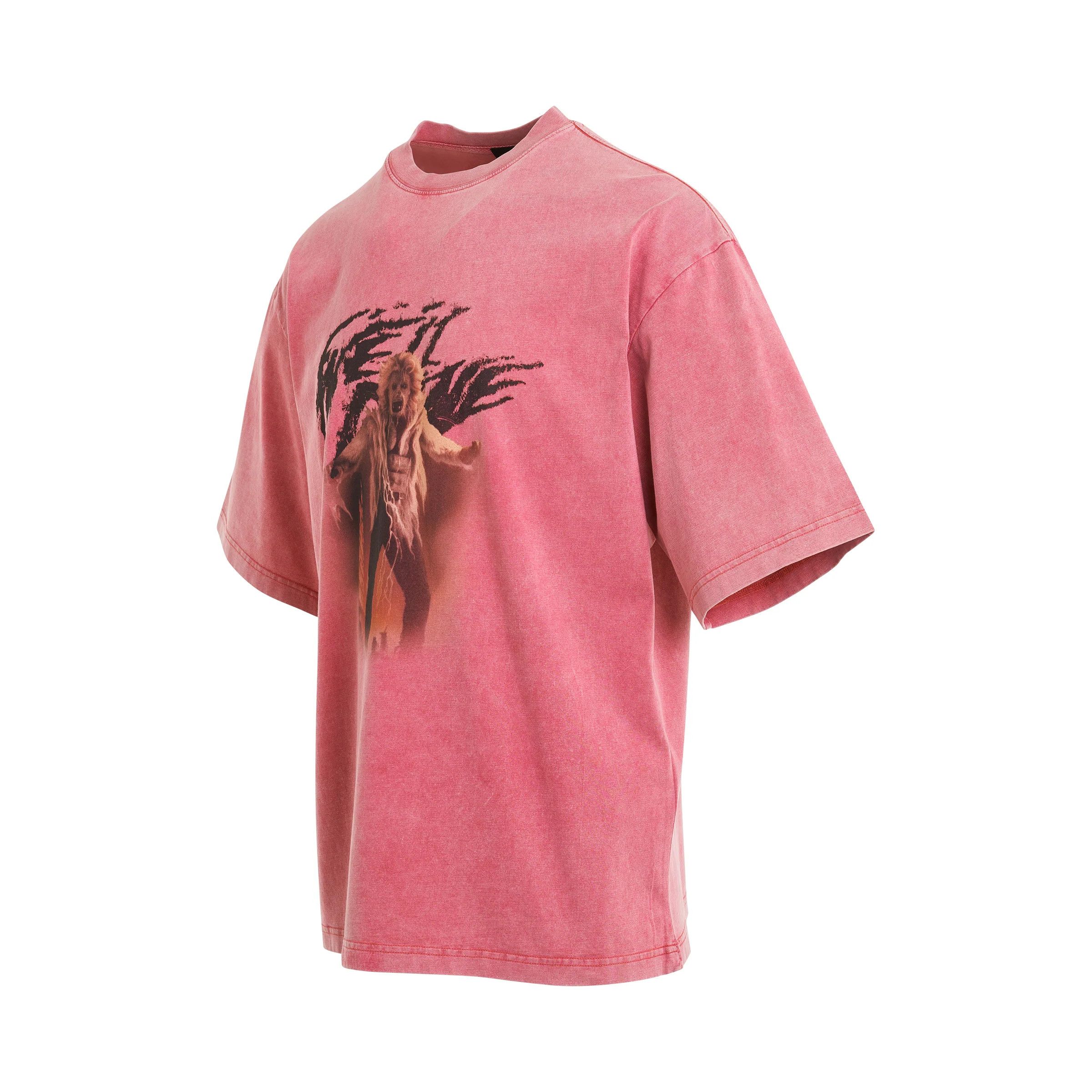 WE11DONE o1mris0824 Horror Print T-Shirt in Pink Size US S / EU 44-46 / 1 - 2 Thumbnail