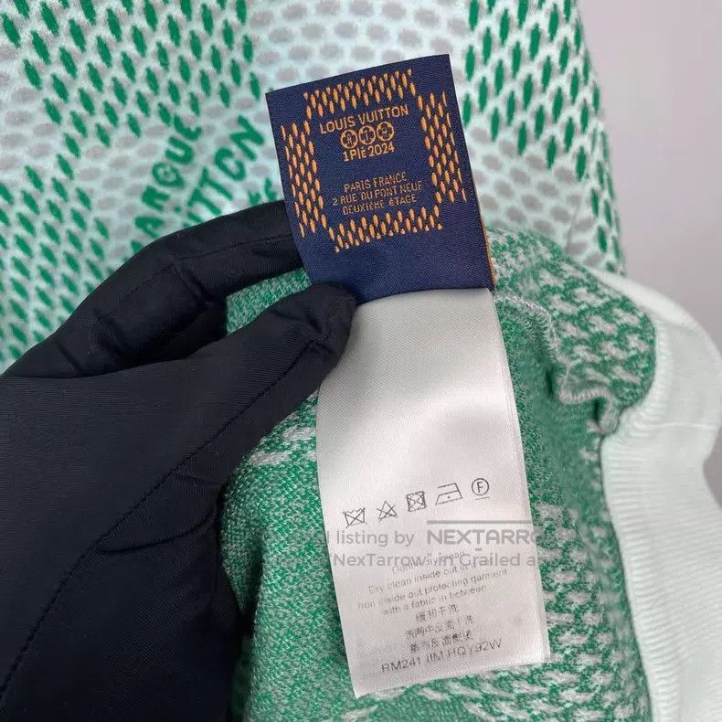 Louis Vuitton Louis Vuitton White and green checkerboard crewneck sweats Size US S / EU 44-46 / 1 - 9 Thumbnail