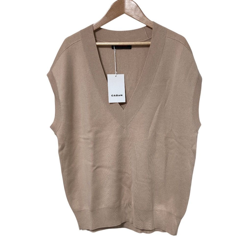 Other Other CABaN Cotton Cashmere V Neck Knit Vest Textile Tops 59-02-34-02005 DUTY FREE for USA Size ONE SIZE - 1 Thumbnail