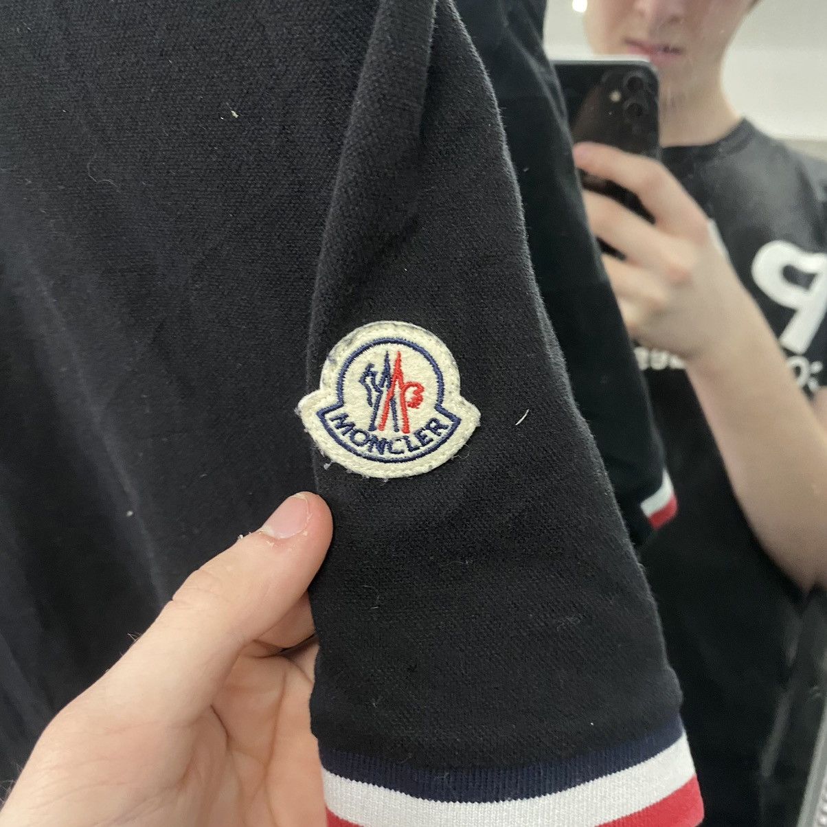 Moncler Moncler polo shirt logo sleeve Size US L / EU 52-54 / 3 - 13 Thumbnail