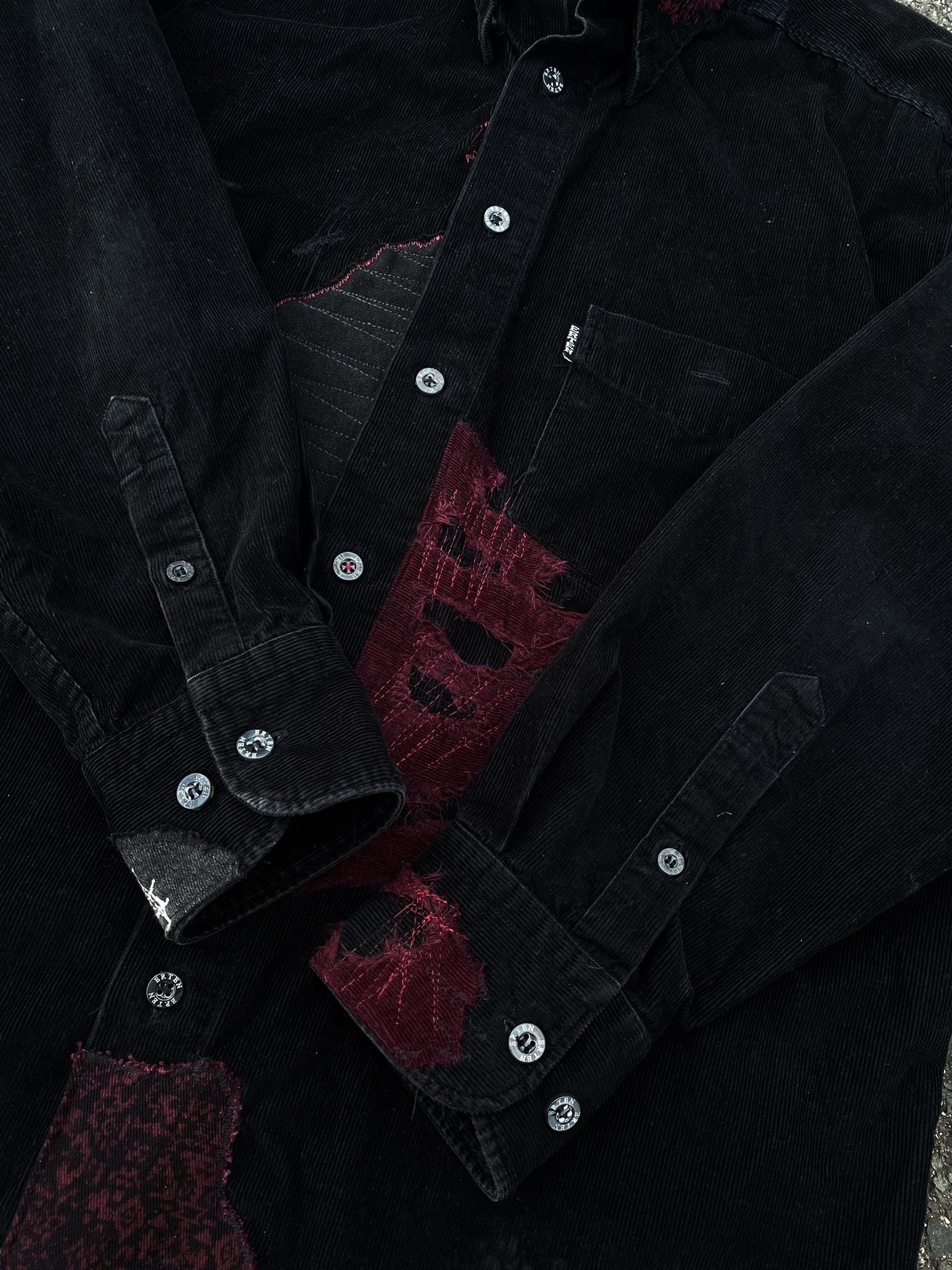 Other Vintage Repaired Patchwork Kapital Inspired Black corduroy Size US L / EU 52-54 / 3 - 13 Thumbnail